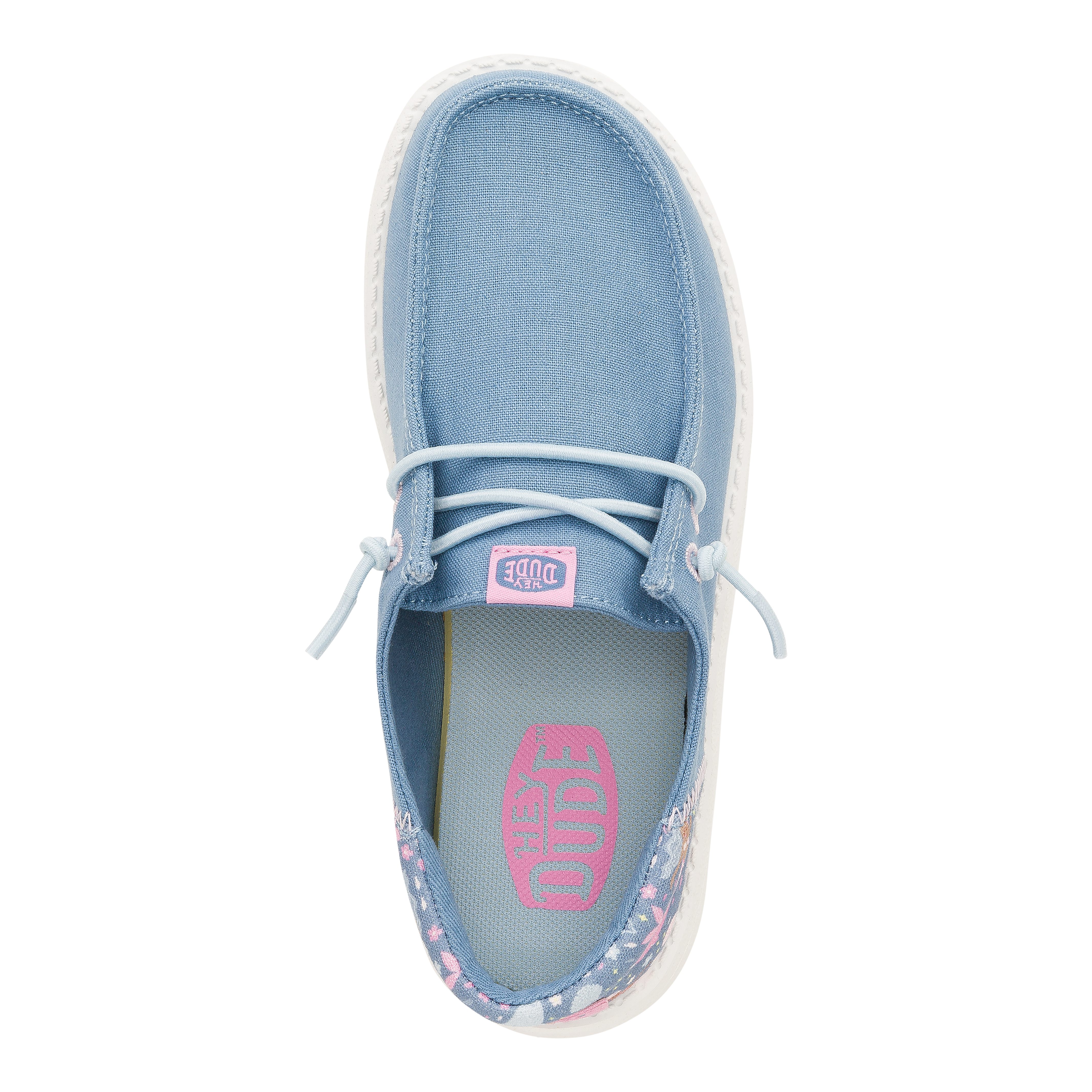 HEYDUDE shoes Wendy Funk Youth Sea Creatures - Chambray Blue/Multi - view 6