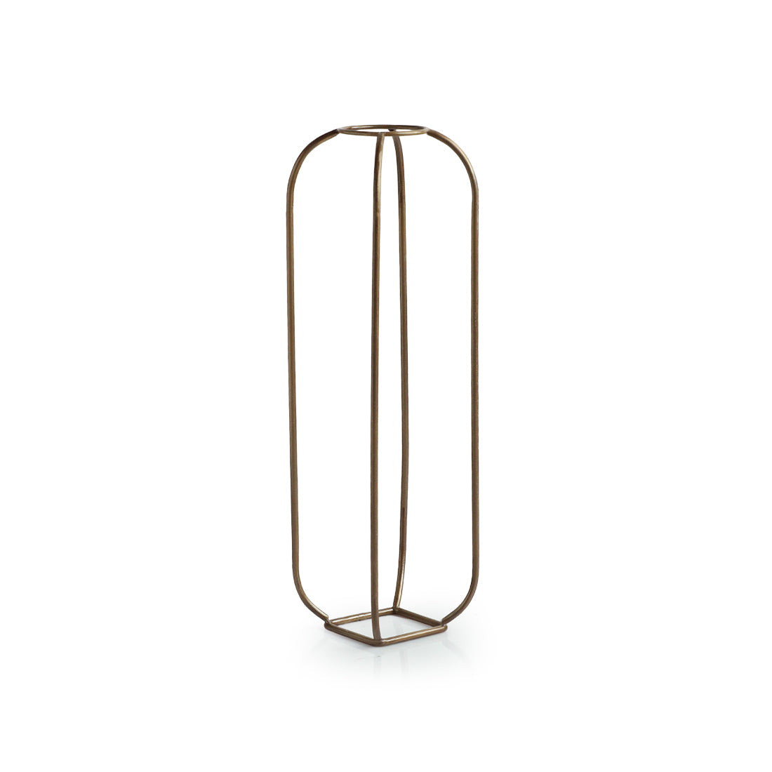 EXCLUSIVELANE 'Modern Glass Garden' Test Tube Table Planter/Vase (12 Inch, Golden) - view 3
