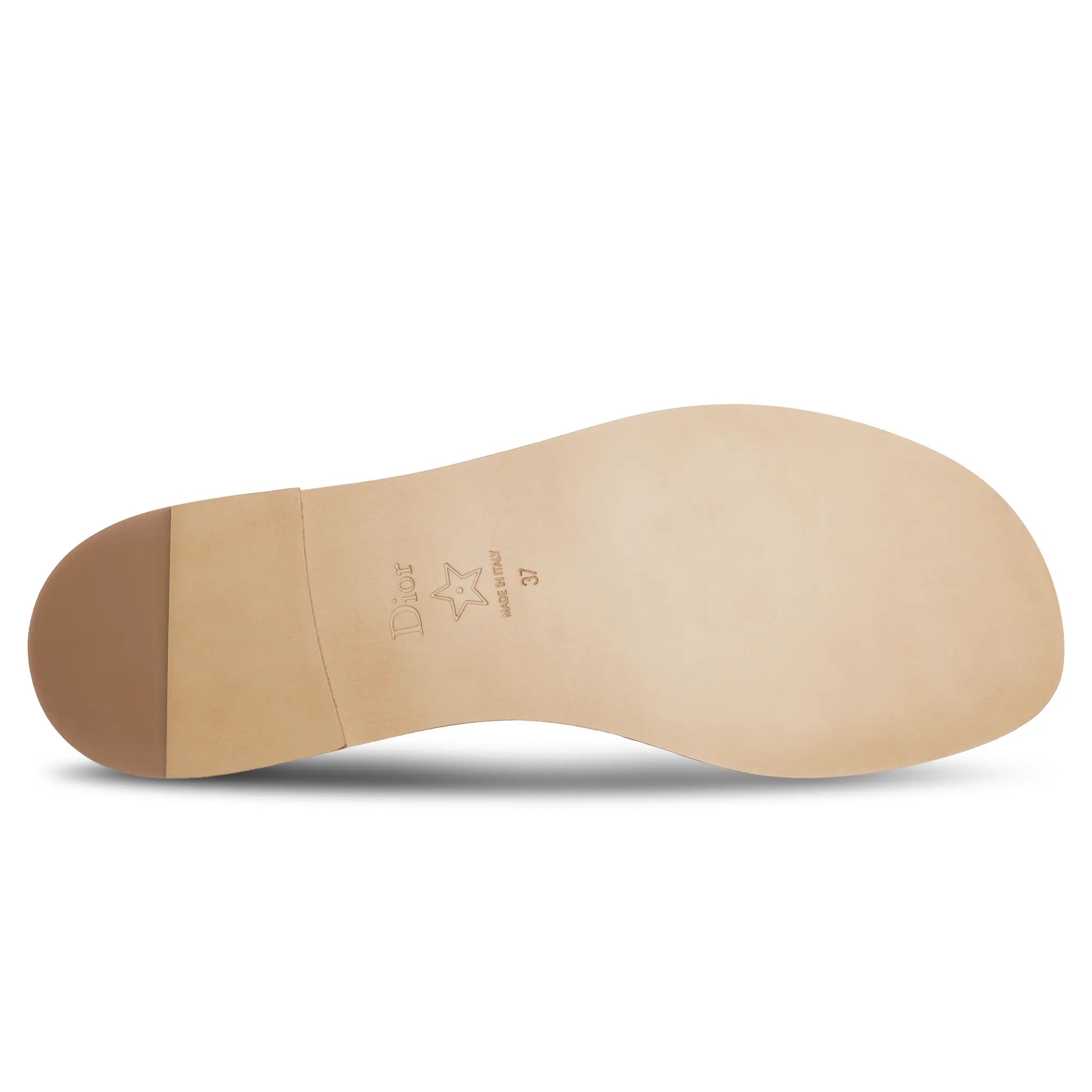 Dior Dway Embroidered Cotton Beige Slides - view 5