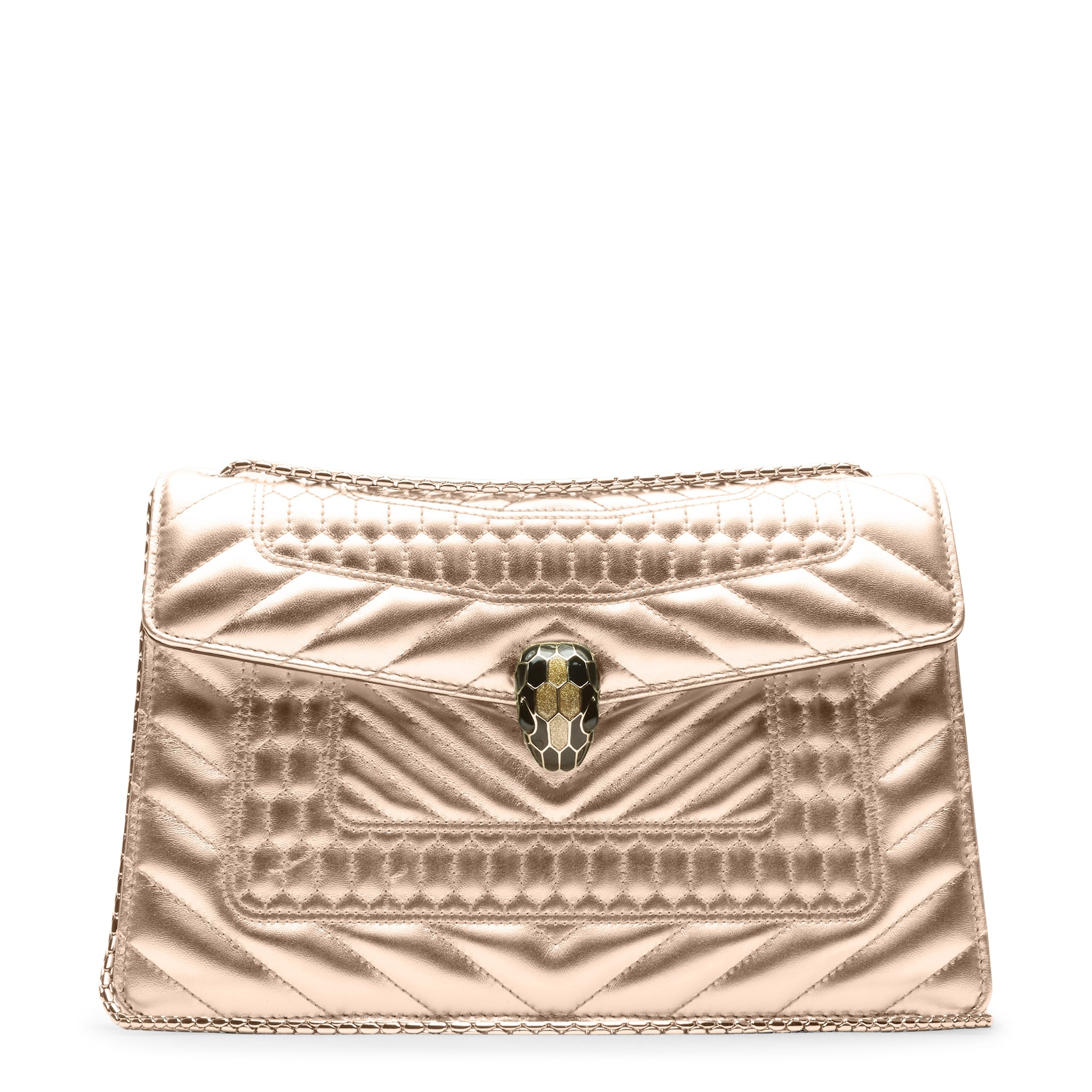 Bvlgari Serpenti Nappa Leather Bag Gold – Yellow