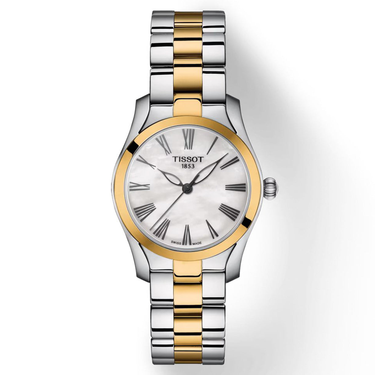 Tissot T-Lady White Mother-Of-Pearl Dial Women 30mm - view 3