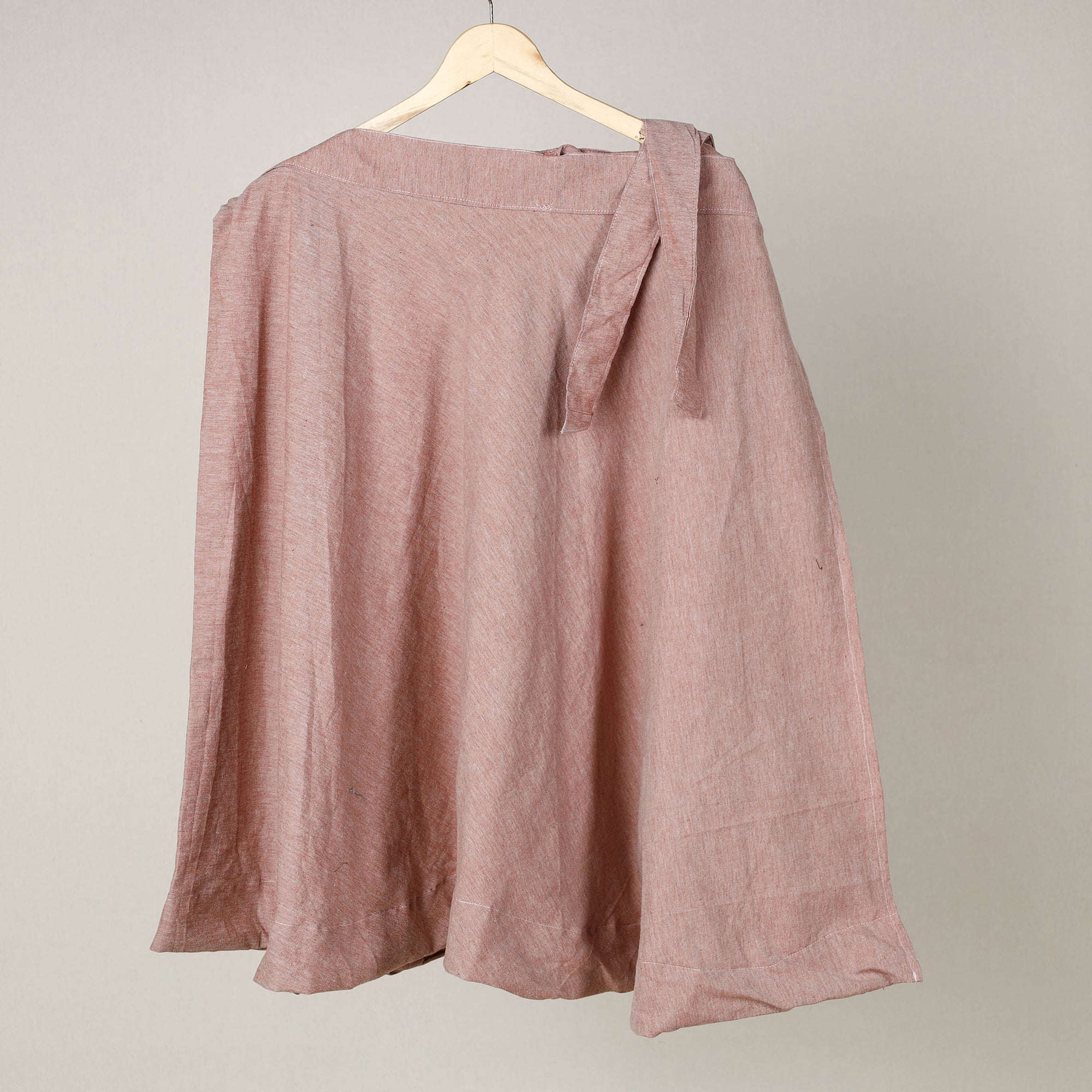 NOORI BAZAR Brown - Plain Handloom Jhiri Cotton Wrap Around Skirt