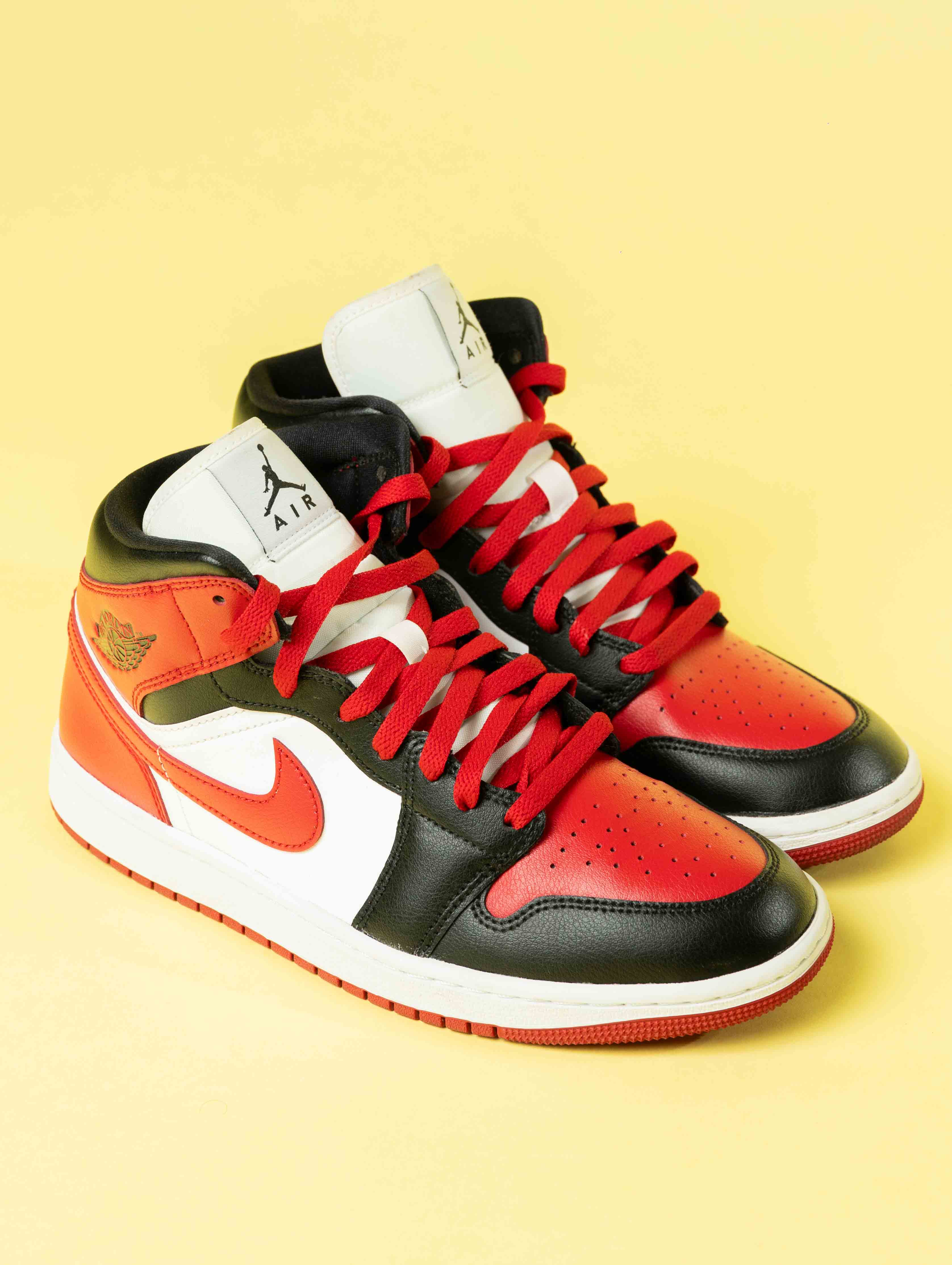 Nike Jordan 1 Mid Alternate Bred Toe (Women's)