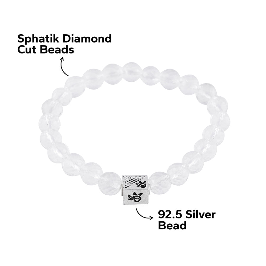 Prinjal Jewellers Spatik Diamond Cut Beads Bracelet - view 6