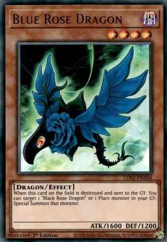 Yu-Gi-Oh! Blue Rose Dragon - LDS2-EN104 - Ultra Rare - 1st Edition