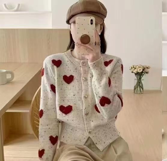 Alamode By Akanksha Kiana Cute Woolen Sweater with Heart Detail