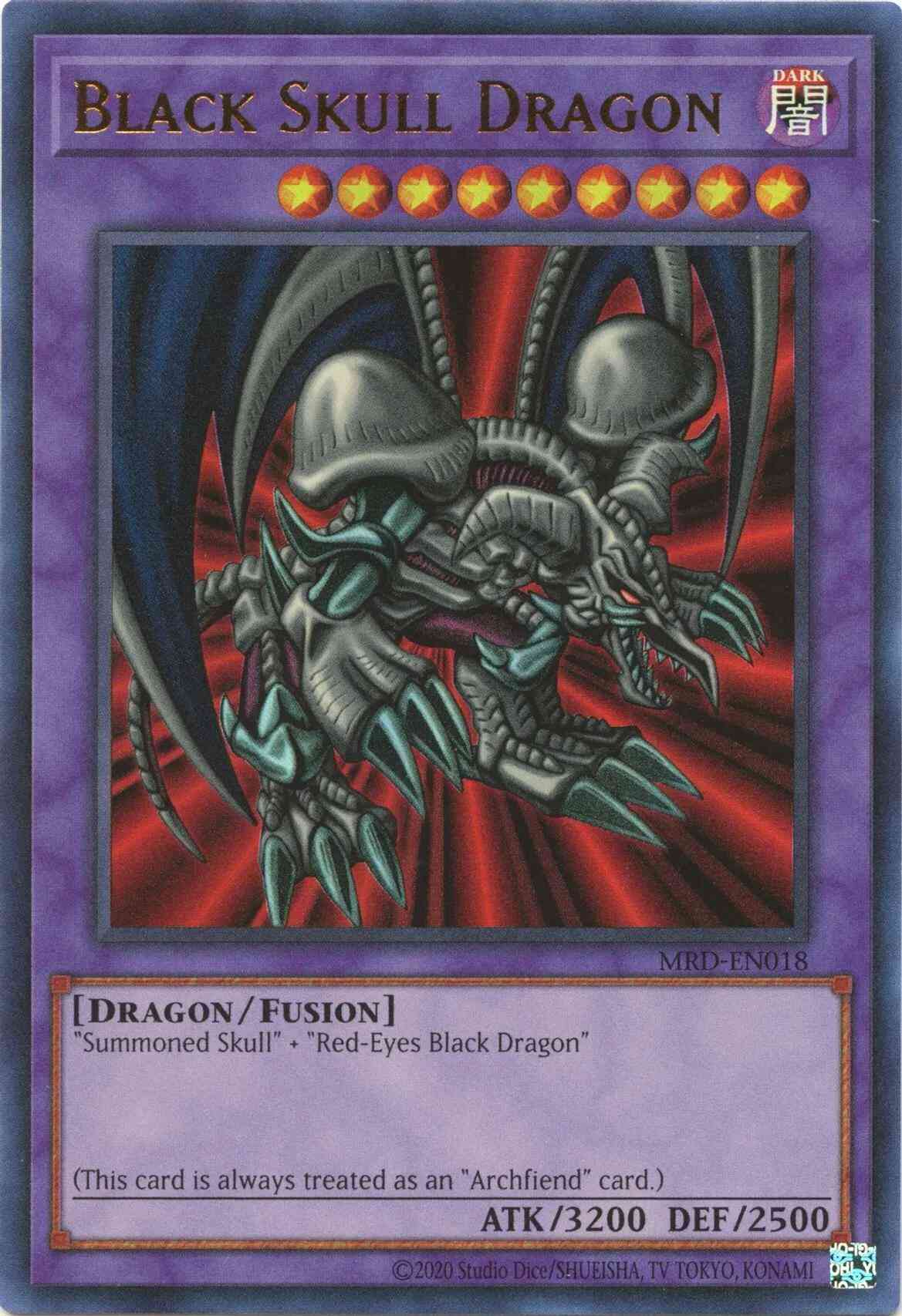 Yu-Gi-Oh! Black Skull Dragon - 25th Anniversary - MRD-EN018 - Ultra Rare - Unlimited