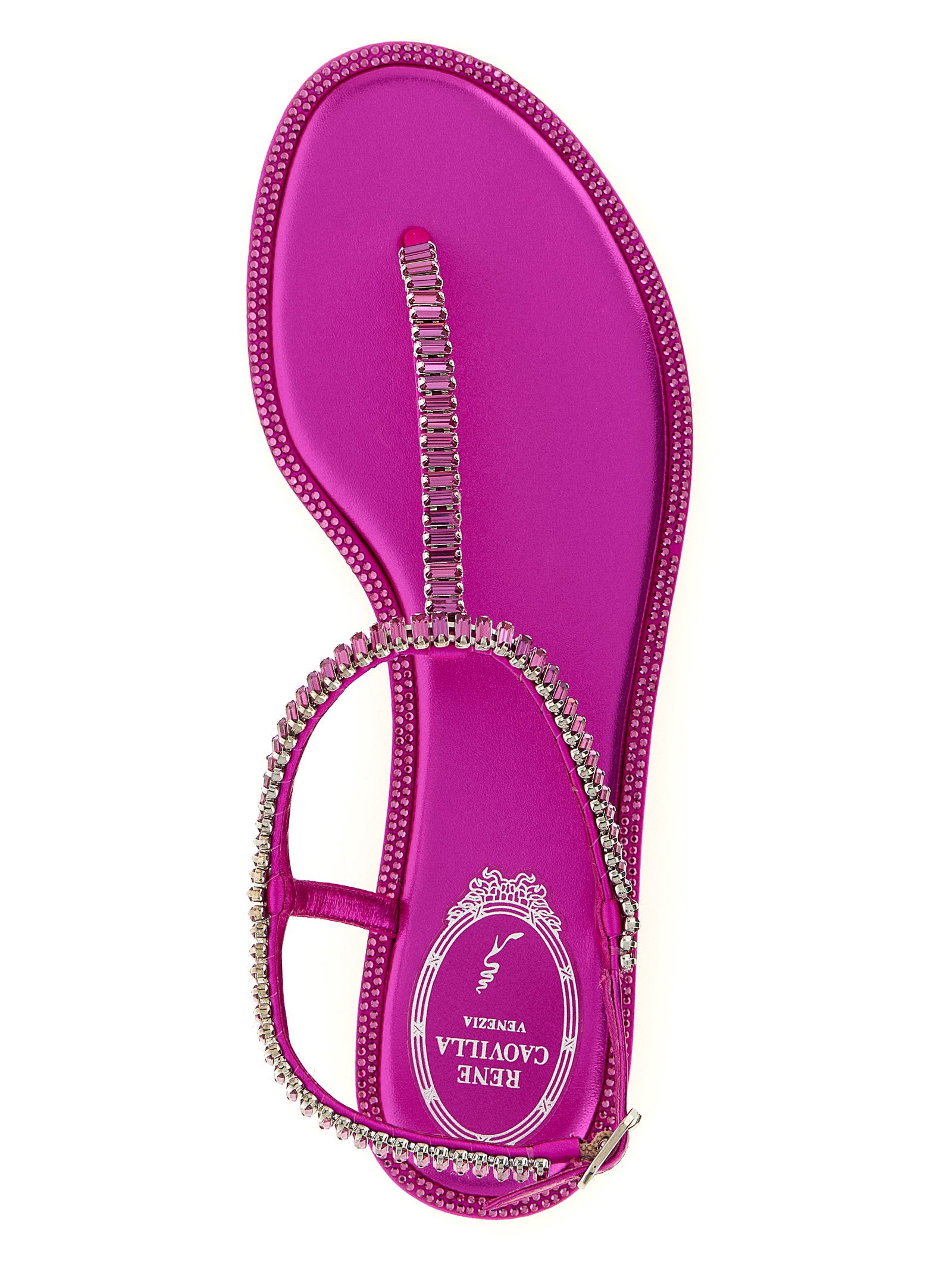 René Caovilla Diana Sandals – 68% viscose, 32% silk - view 4