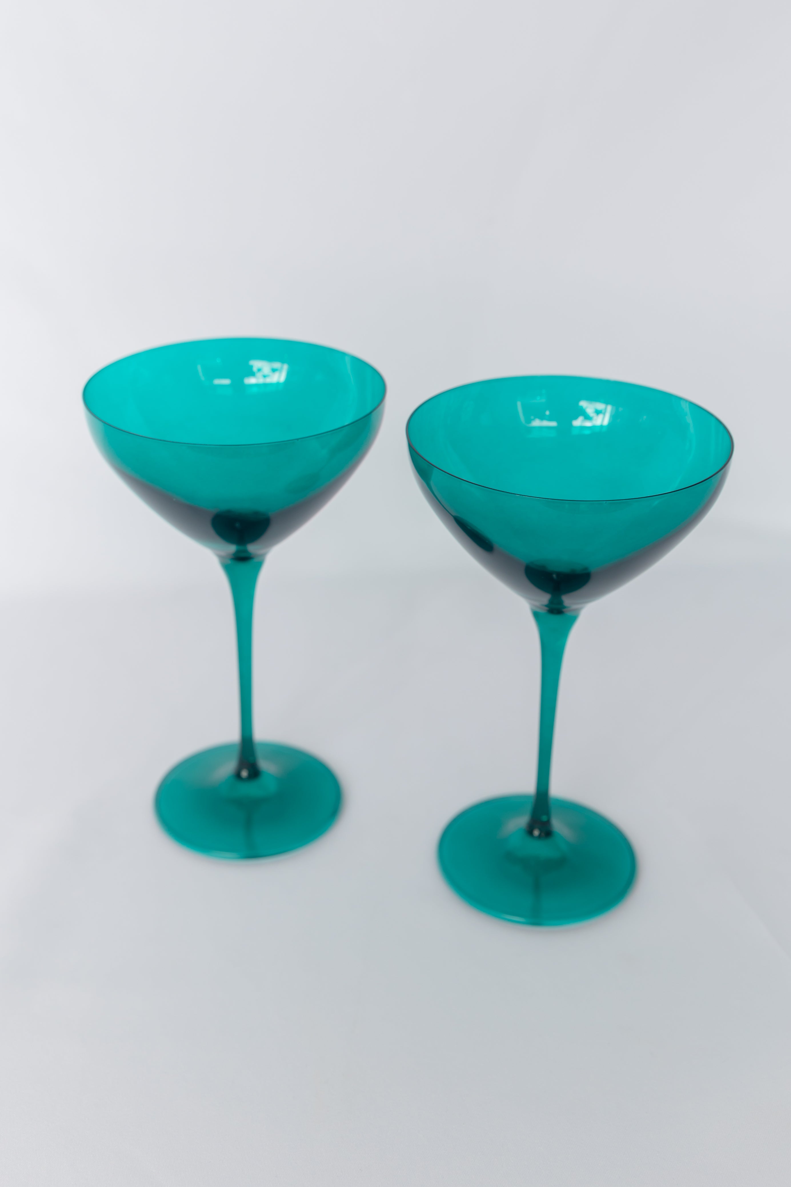 Estelle Colored Glass Estelle Colored Martini Glass - Set of 2 {Emerald Green} - view 2