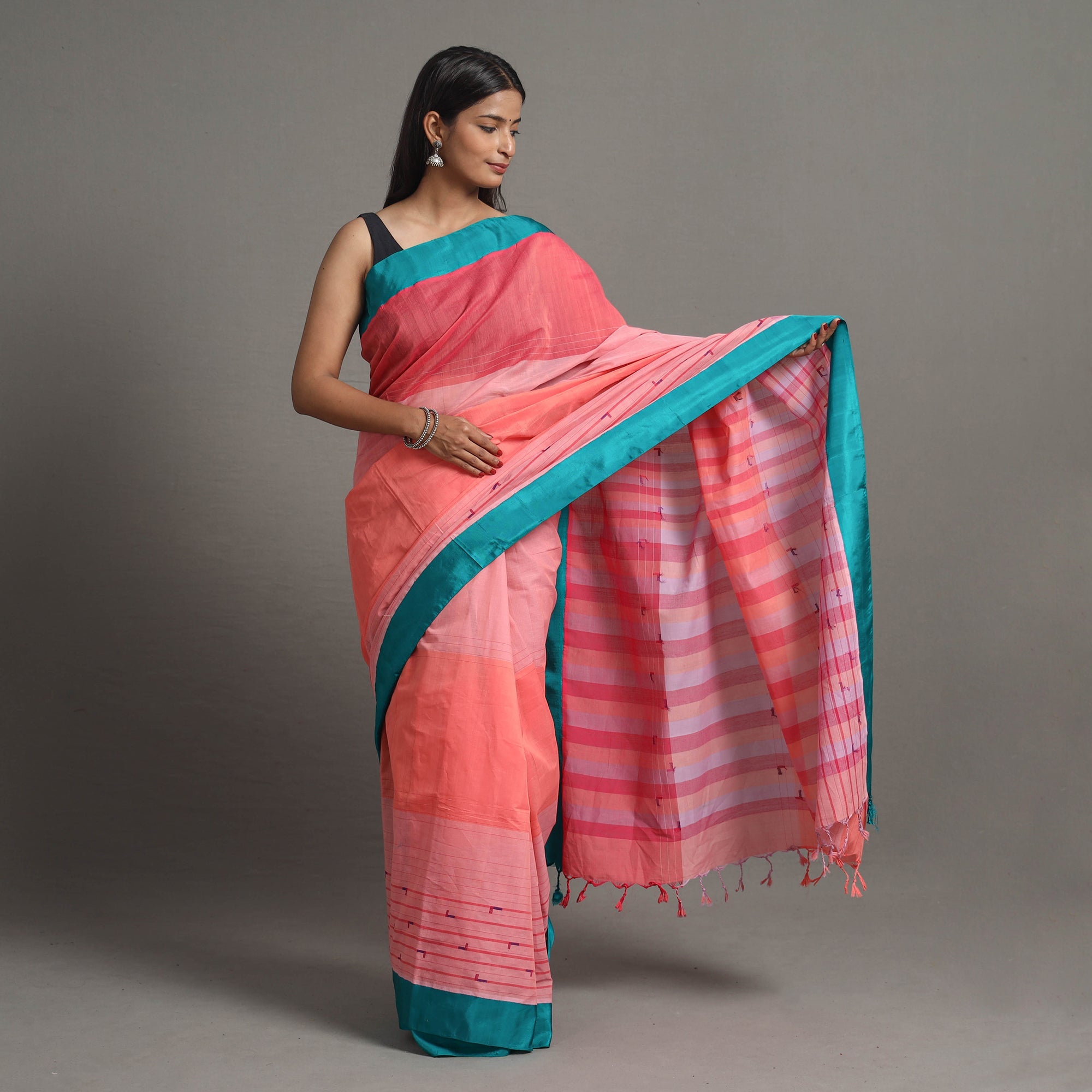 CHITRIKA Kuppadam Silk Border Cotton Handloom Saree 87 - view 2