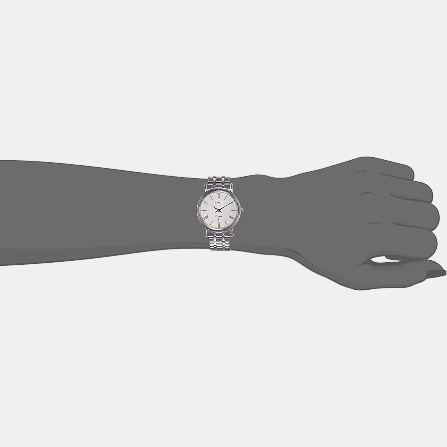 Seiko Dress Women Quartz White Dial Analog Stainless Steel Watch SXB429P1 - view 5