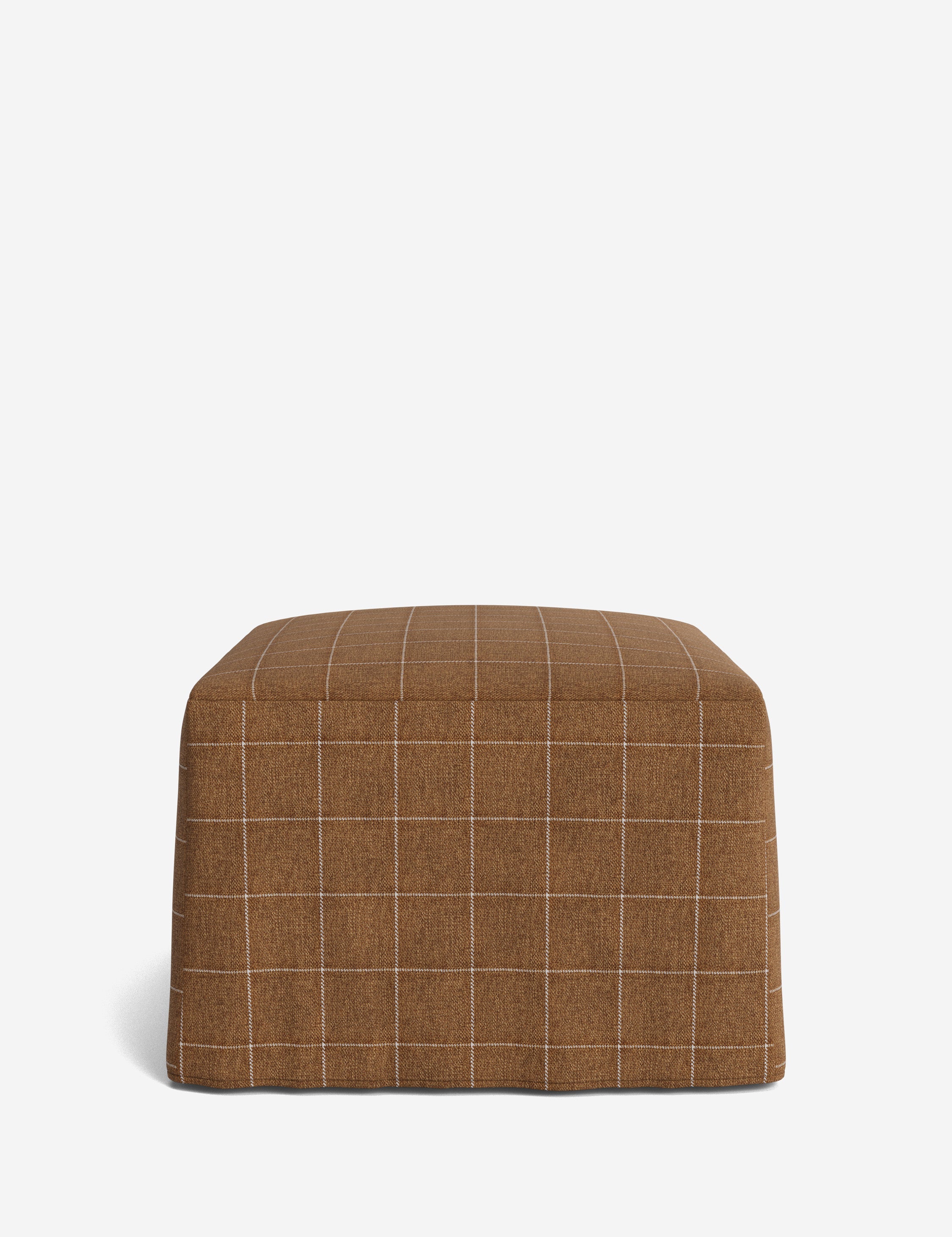 Lulu and Georgia Portola Slipcover Ottoman - view 90