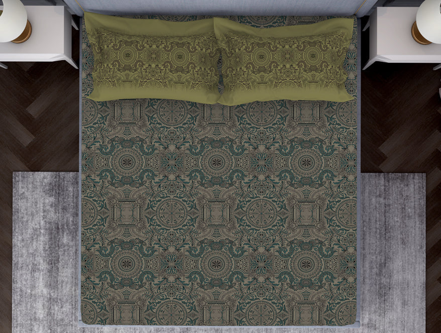 Spaces India Ornamenta Ornate 100% Cotton Fitted King - Essentials by Spaces - view 10