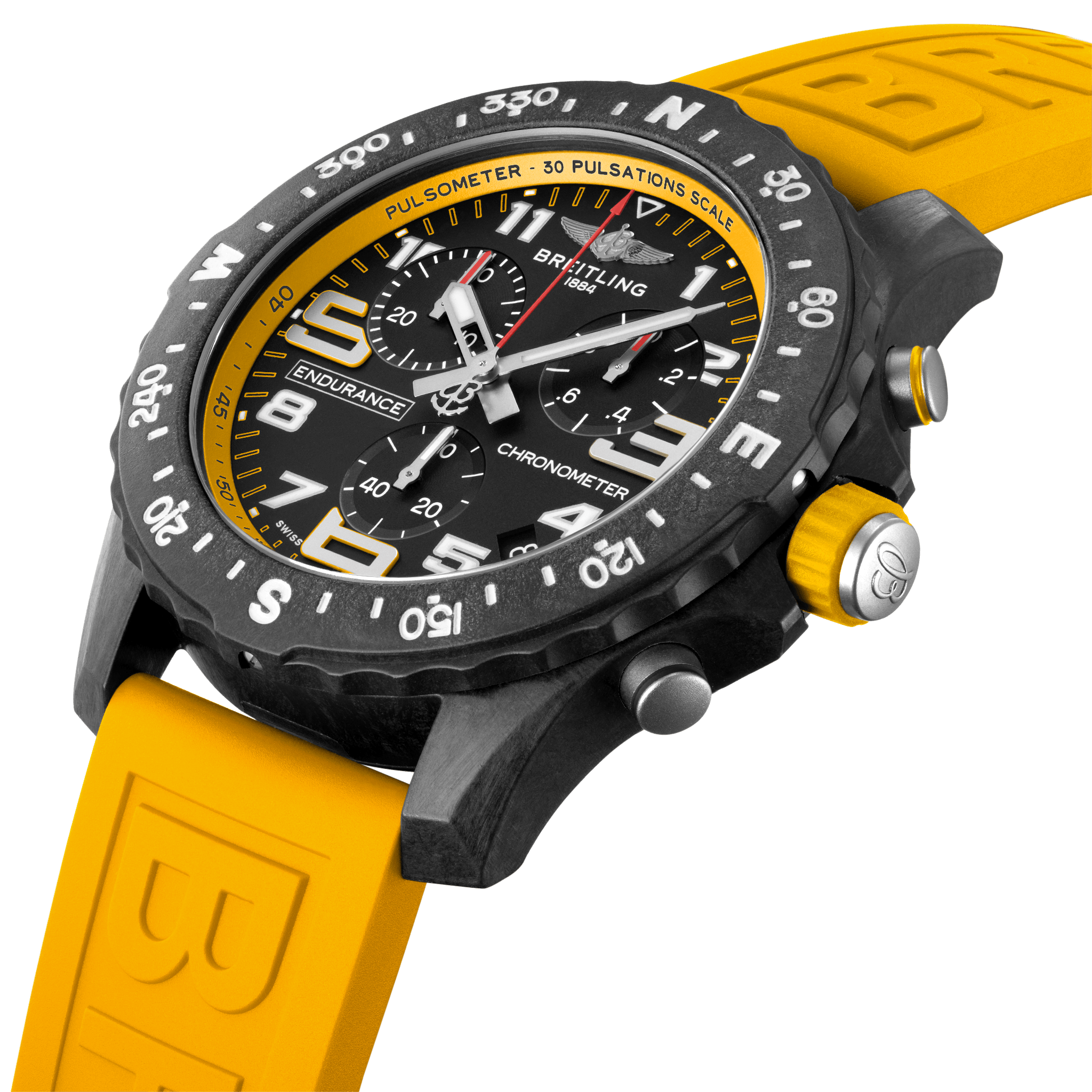 Breitling Professional Endurance Pro Yellow Black Dial Men 44mm