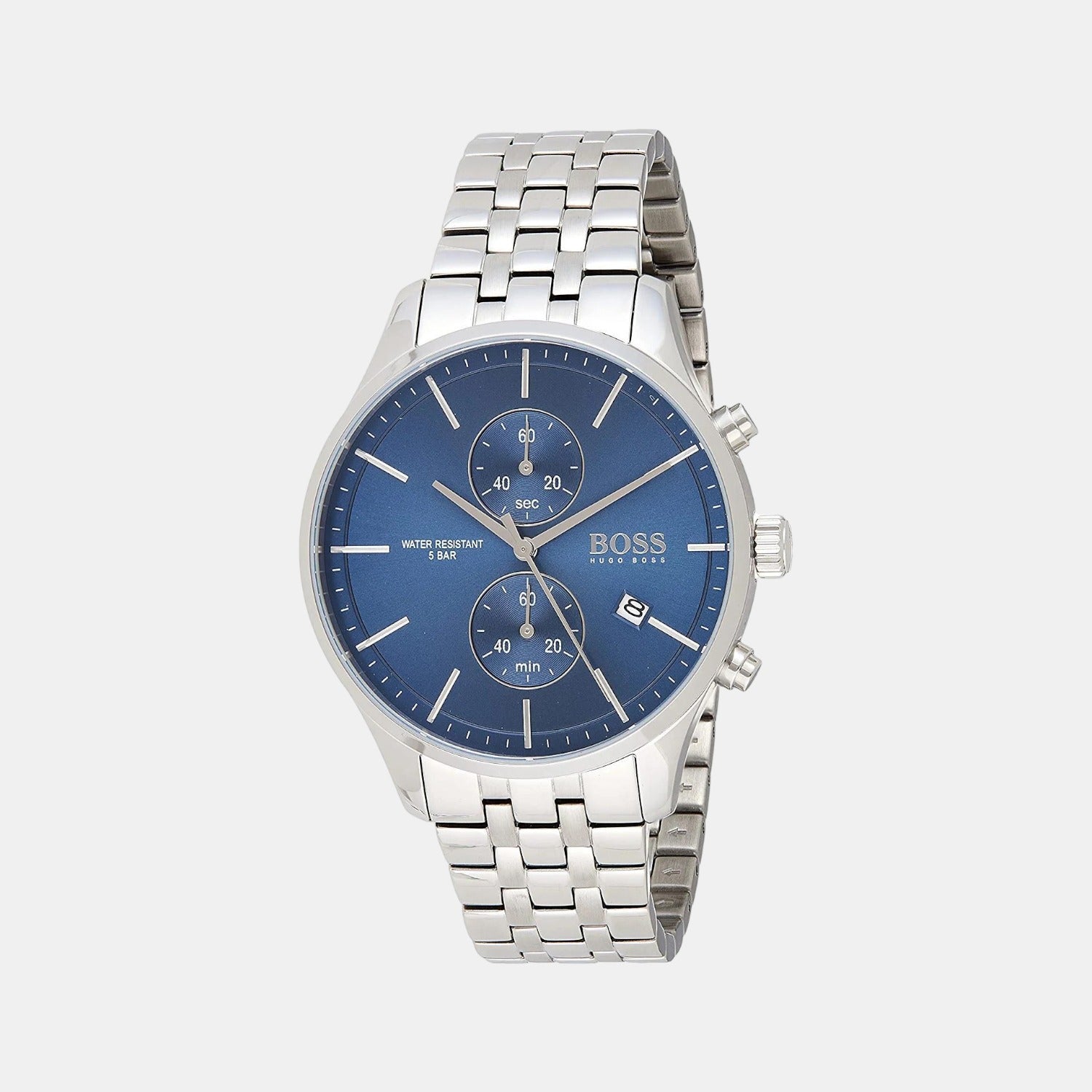 Boss Associate Men Quartz Blue Dial Analog Stainless Steel Watch 1513839