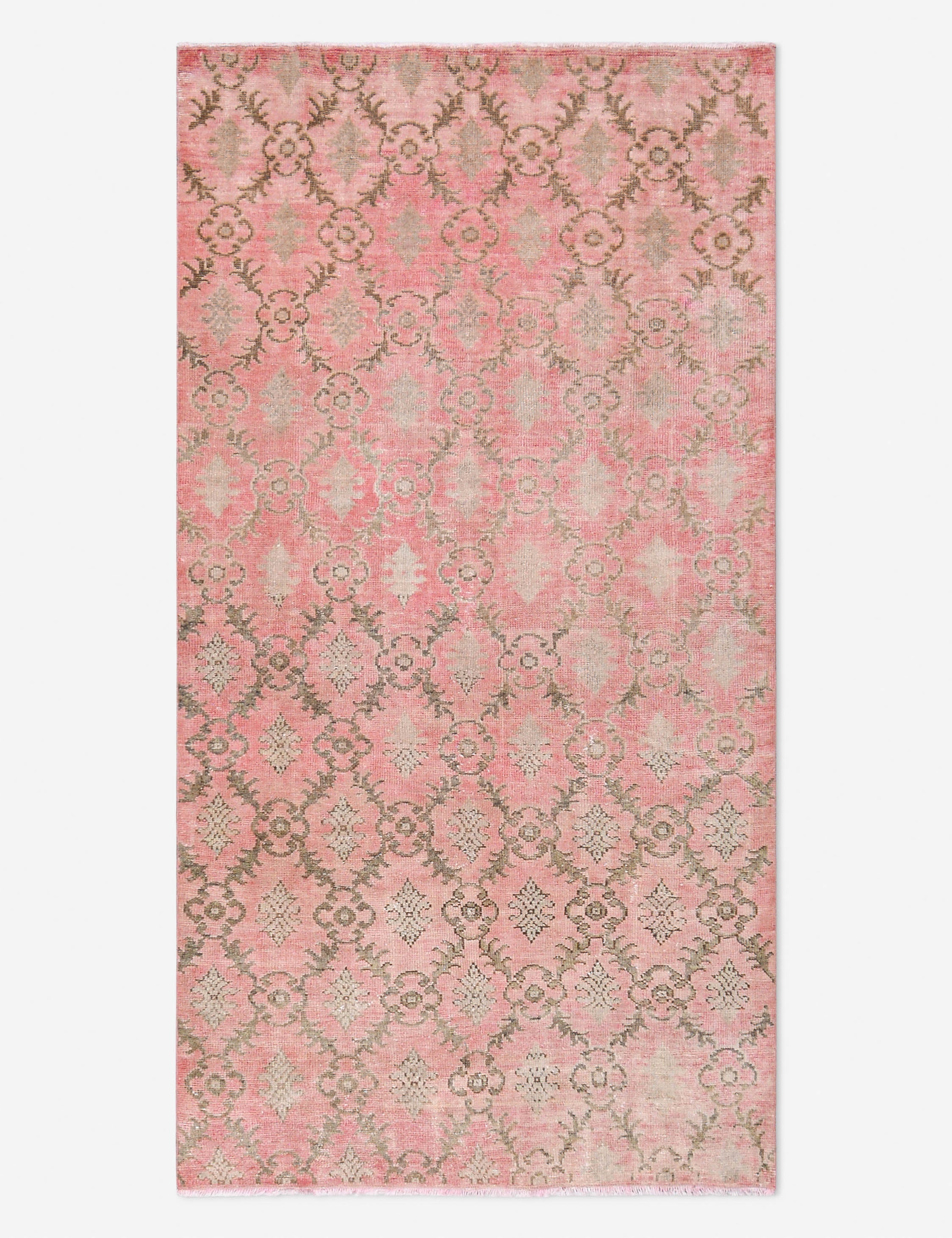 Lulu and Georgia Vintage Turkish Hand-Knotted Wool Rug No. 509, 4' 5" x 8' 2"