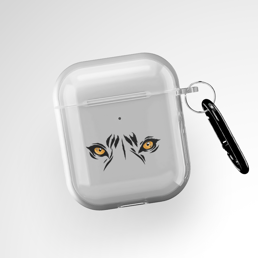 Cover It Up Leopard Eyes Clear Airpods 1st Gen Case Covers