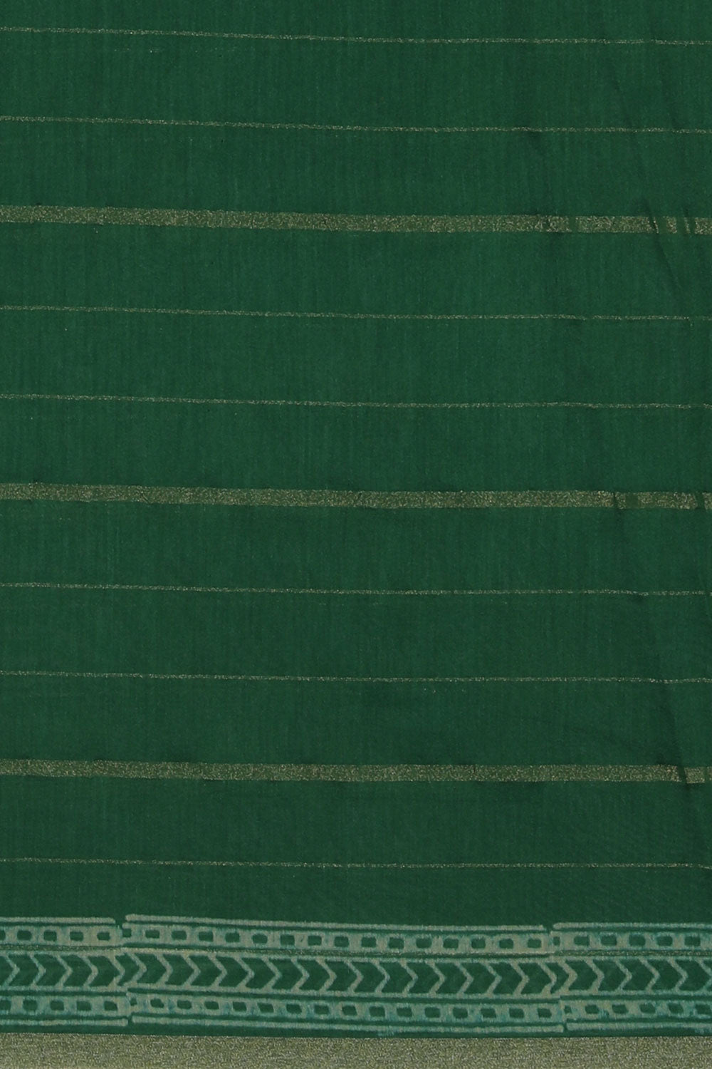 Kalanjali Geometric Diamond Printed Green Saree - view 4