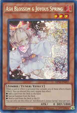 Ash blossom joyous – Yu-Gi-Oh! Ash Blossom & Joyous Spring - MP22-EN257 - Prismatic Secret Rare - 1st Edition