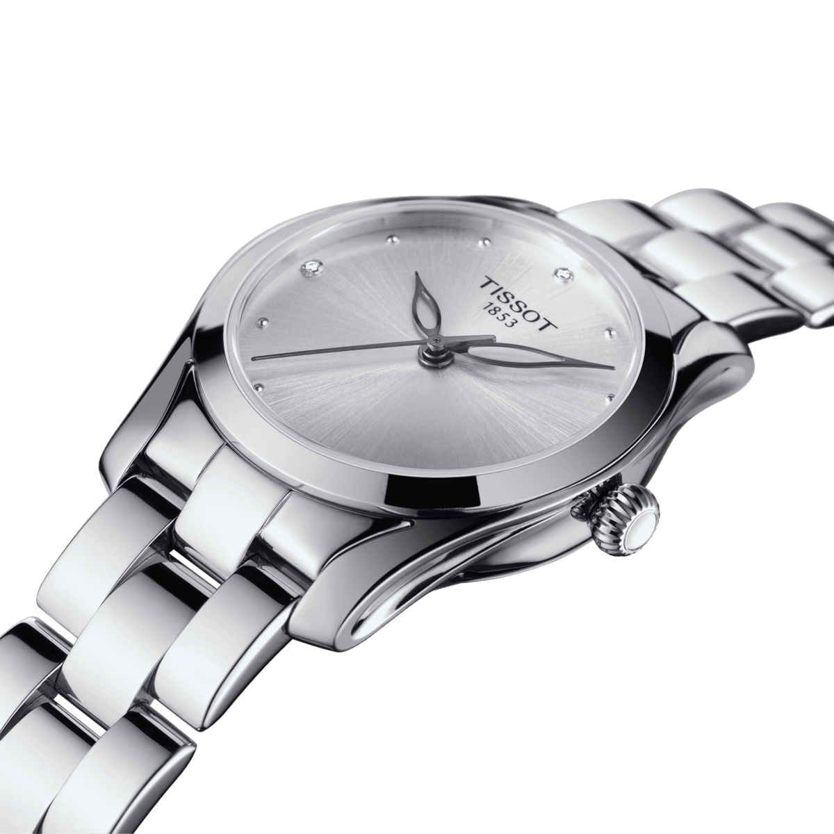 Tissot T-Lady T-Wave Silver Dial Women 30mm - view 2