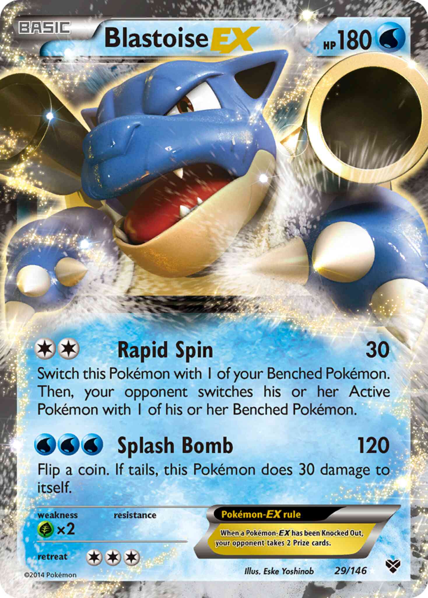 Pokémon Blastoise-EX - 29/146 - Rare Holo EX [xy1-29] [Ultra]