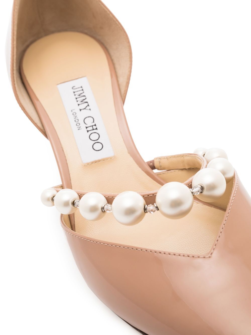 JIMMY CHOO With Heel POWDER – 98% Calf 2% Lamb - view 4
