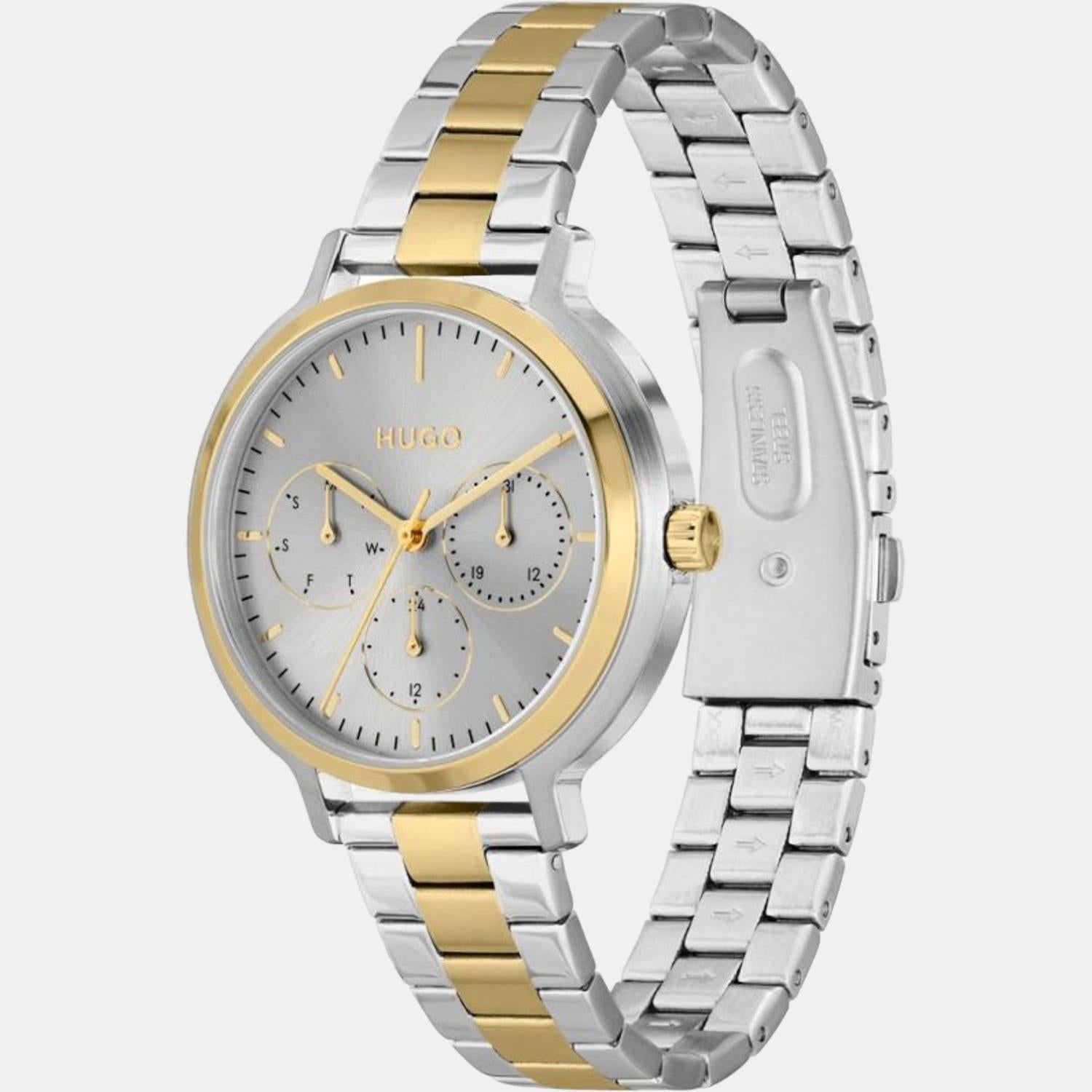 Boss Edgy Women Quartz Grey Dial Chronograph Stainless Steel Watch 1540112 - view 3