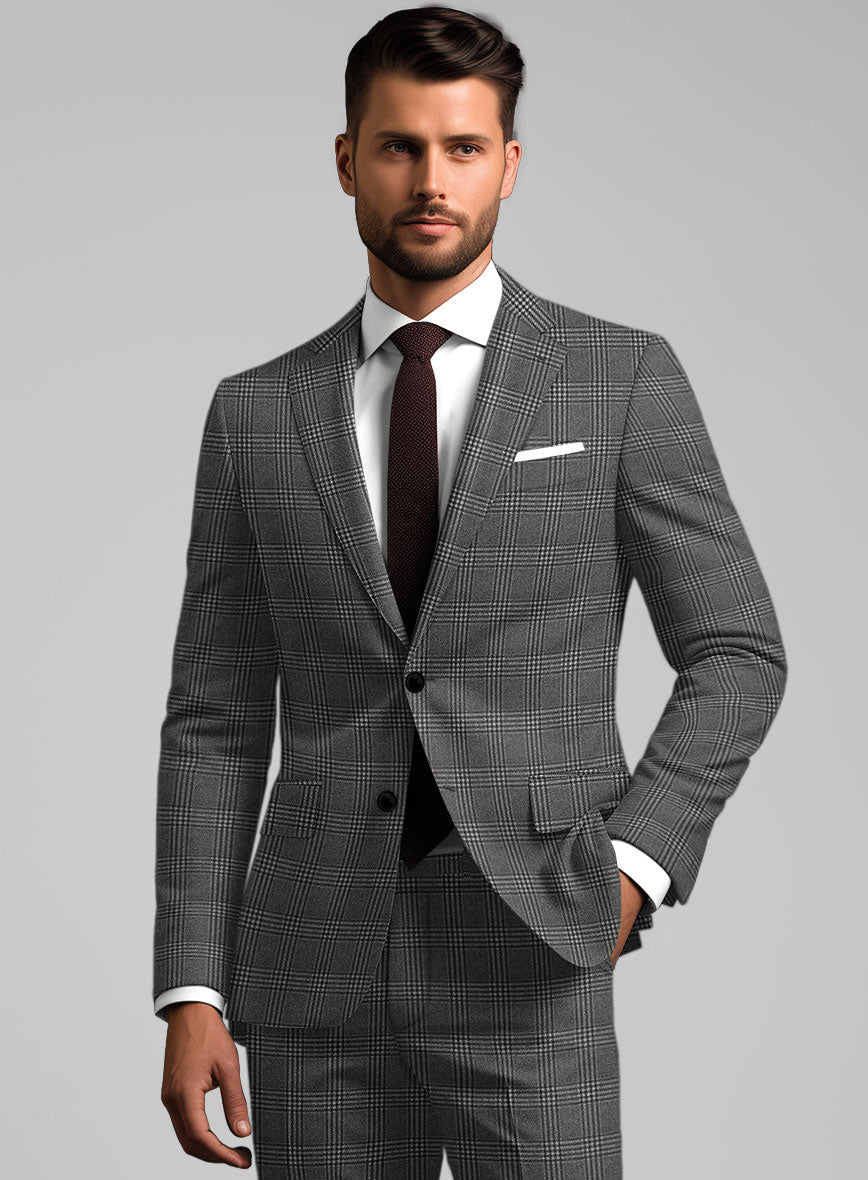StudioSuits Reda Azelo Gray Checks Wool Suit - view 4