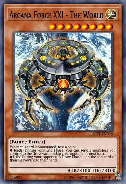 Yu-Gi-Oh! Arcana Force XXI - The World - LODT-EN016 - Ultimate Rare - 1st Edition