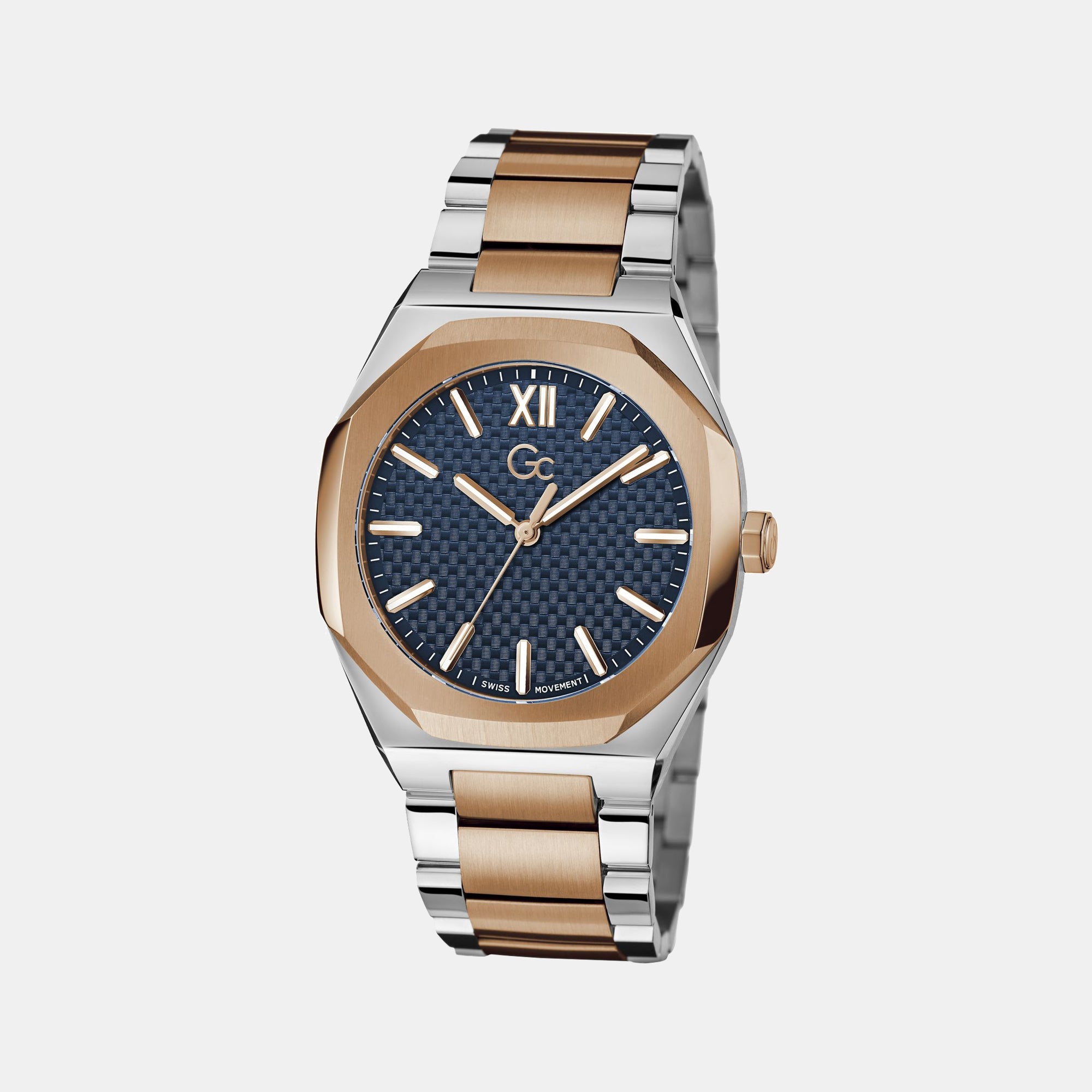 GC Coussin Sleek Men Quartz Blue Dial Analog Stainless Steel Watch Z26001G7MF - view 5