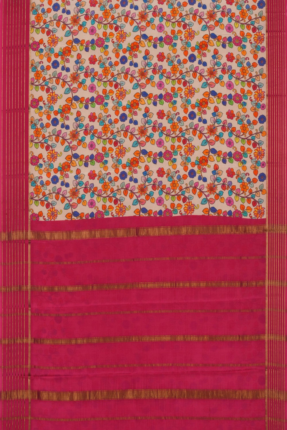 Kalanjali Crepe Silk Floral Printed Saree – Women's - view 3