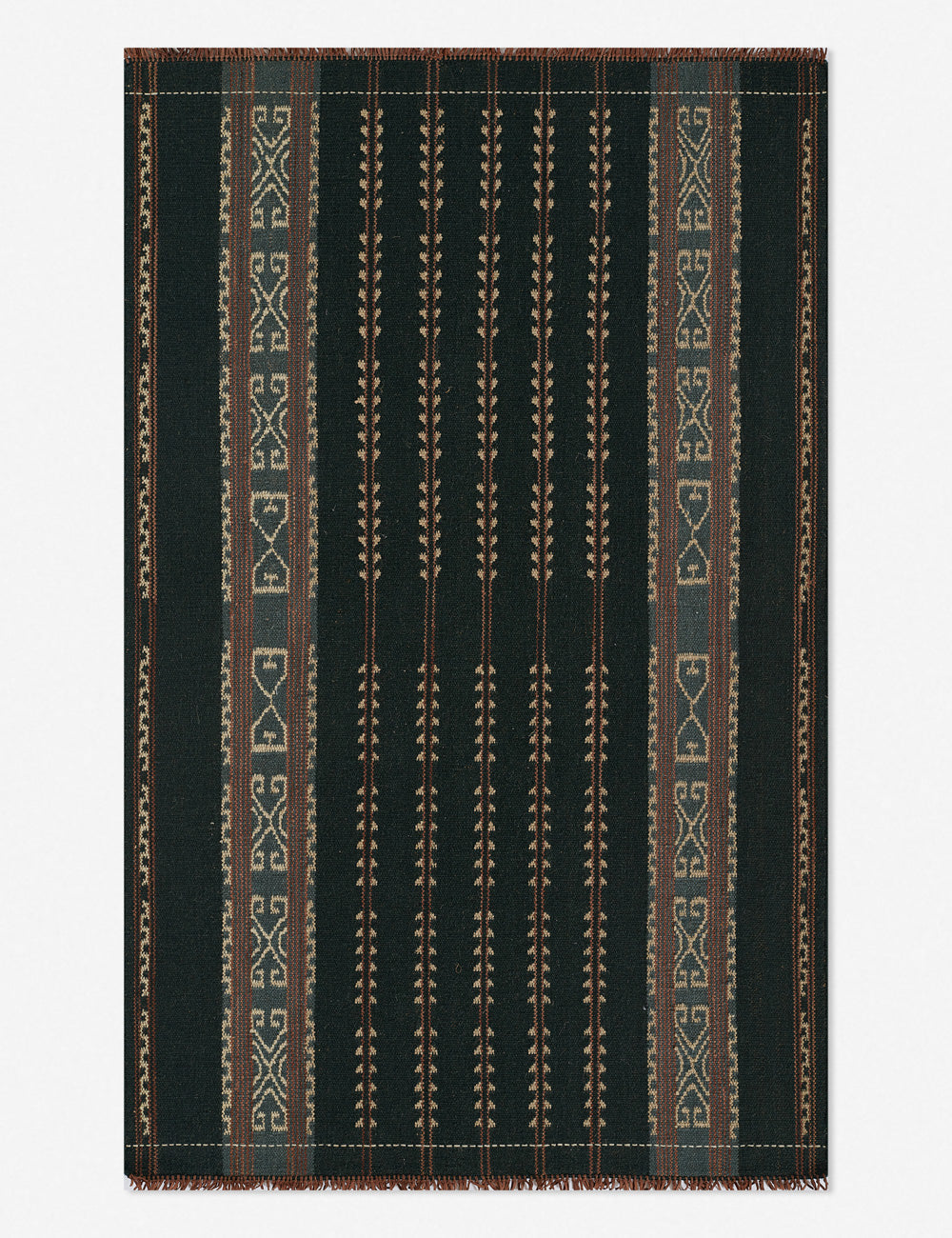 Lulu and Georgia Noiret Handwoven Wool Rug – Blue