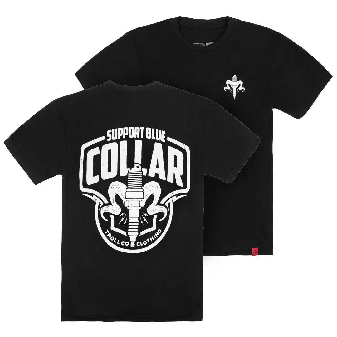 Radial Cranked Tee – Black