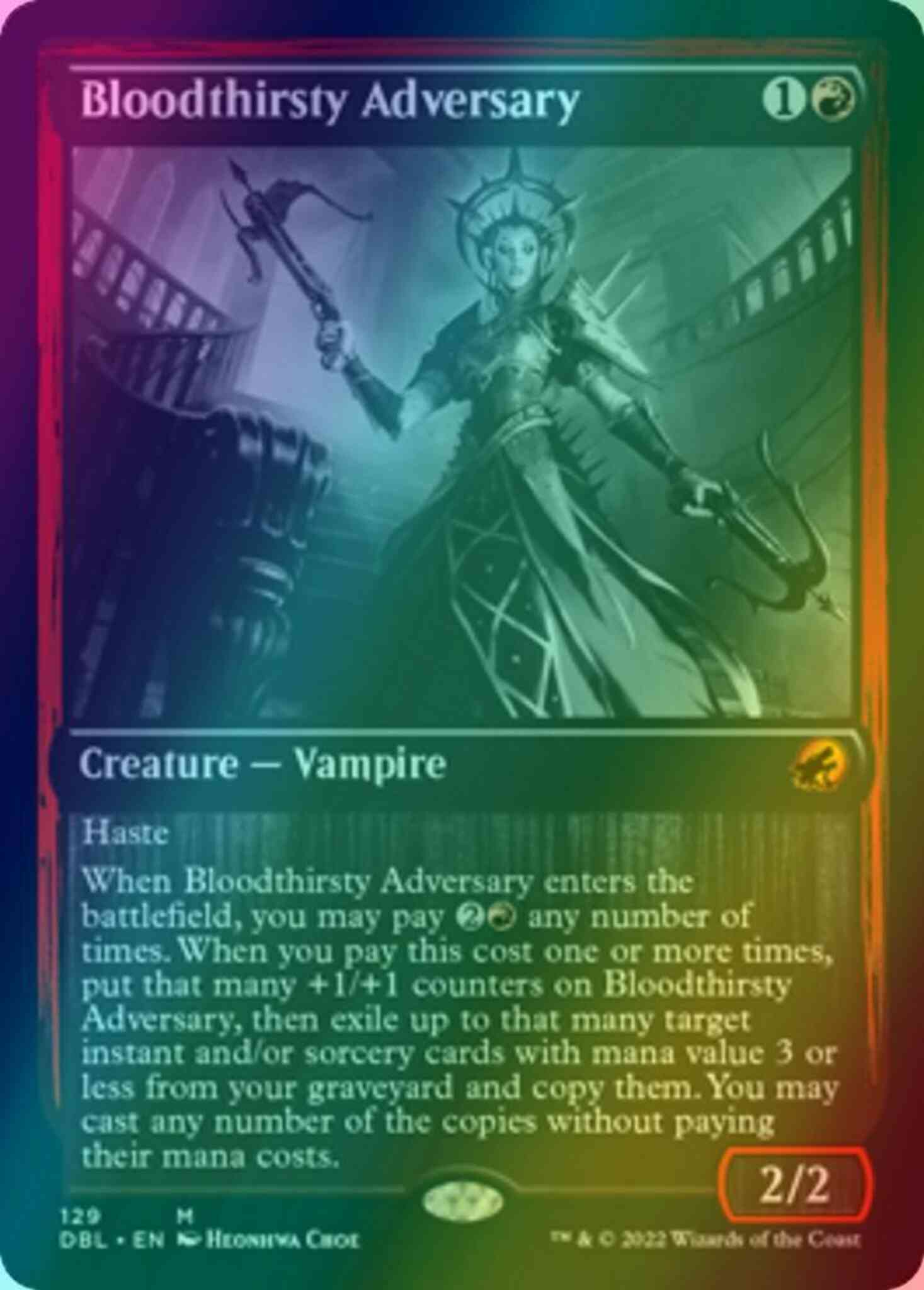 Bloodthirsty adversary 129 – Magic Bloodthirsty Adversary [129] [Innistrad: Double Feature] [Foil]