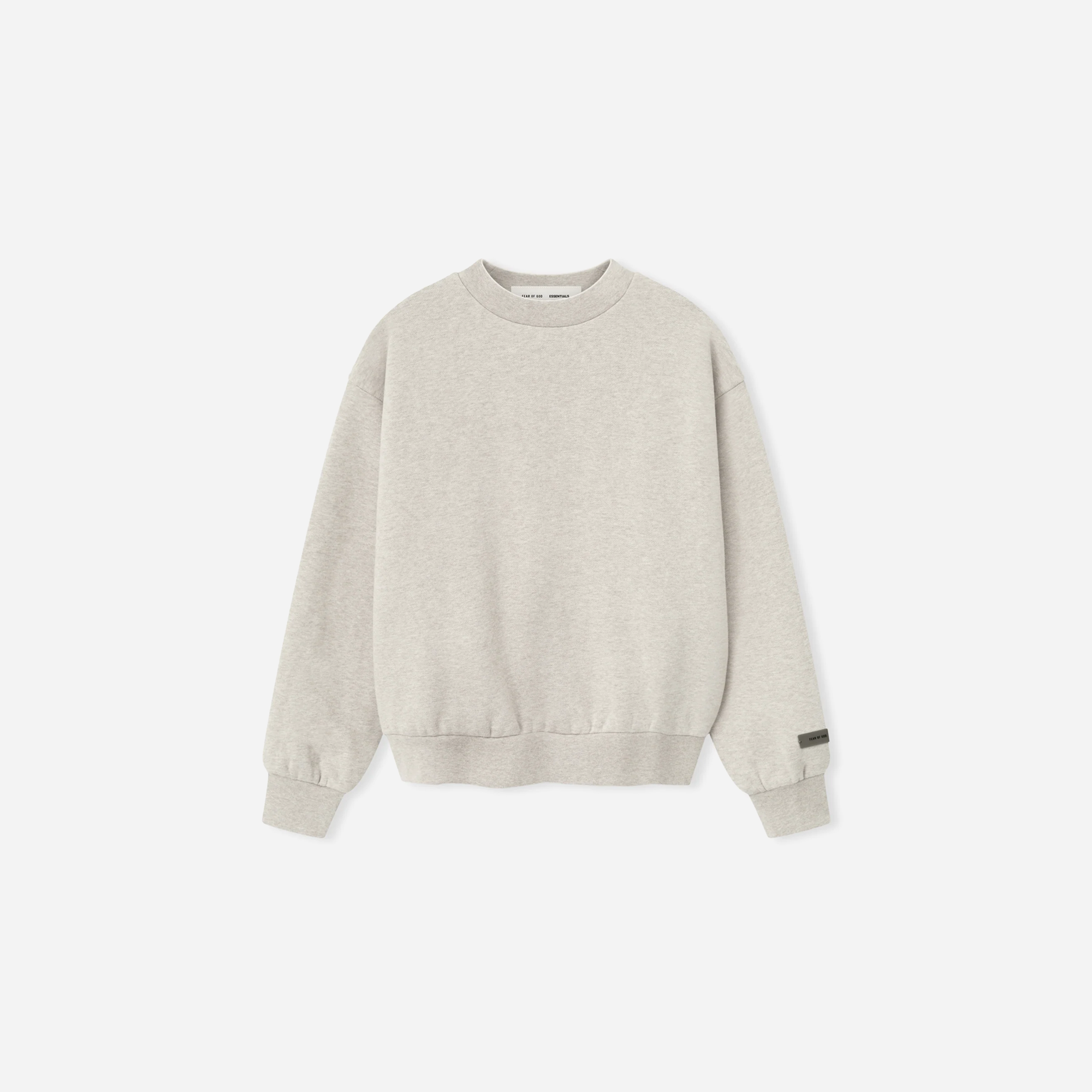 Fear Of God Essentials SS25 Womens Classic Fleece Crewneck- Heather Stone
