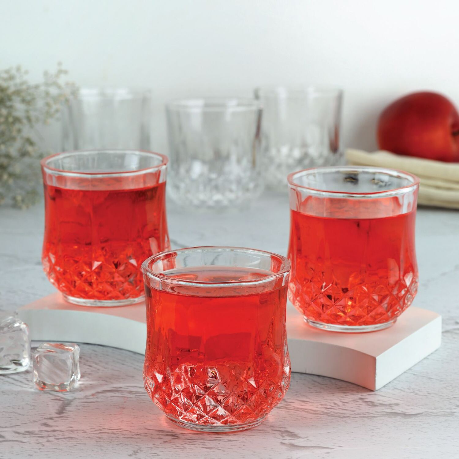 Cello Amore Glass Tumblers, Set of 6 – Clear - view 3