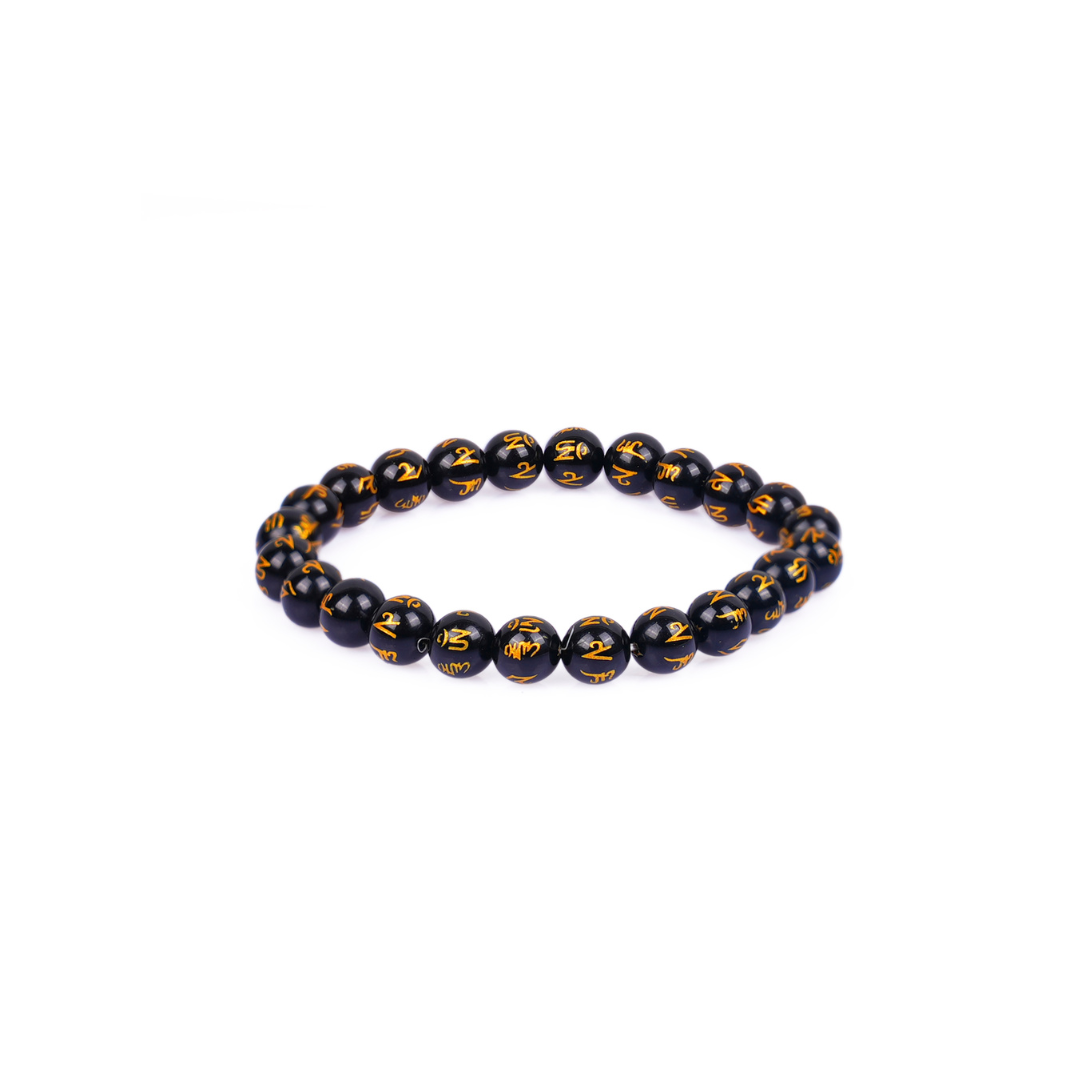 Gemsmantra Black Om Mani Bracelet - view 3