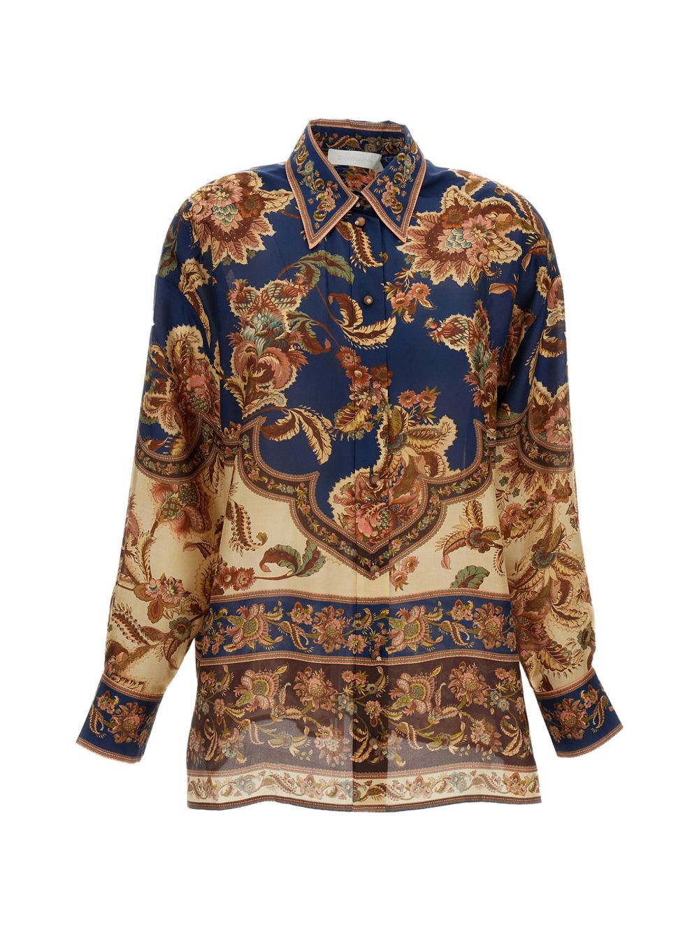 Zimmermann Shirts NAVY – 100% Silk