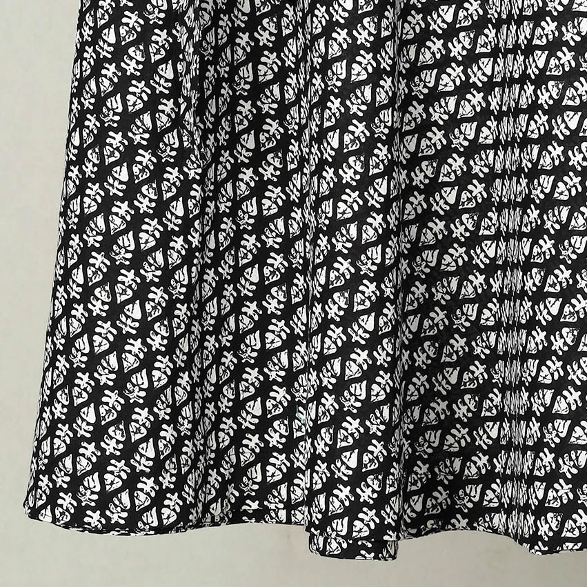 NOORI BAZAR Black - Printed Cotton Jaipur Wrap Around Skirt 03 - view 3