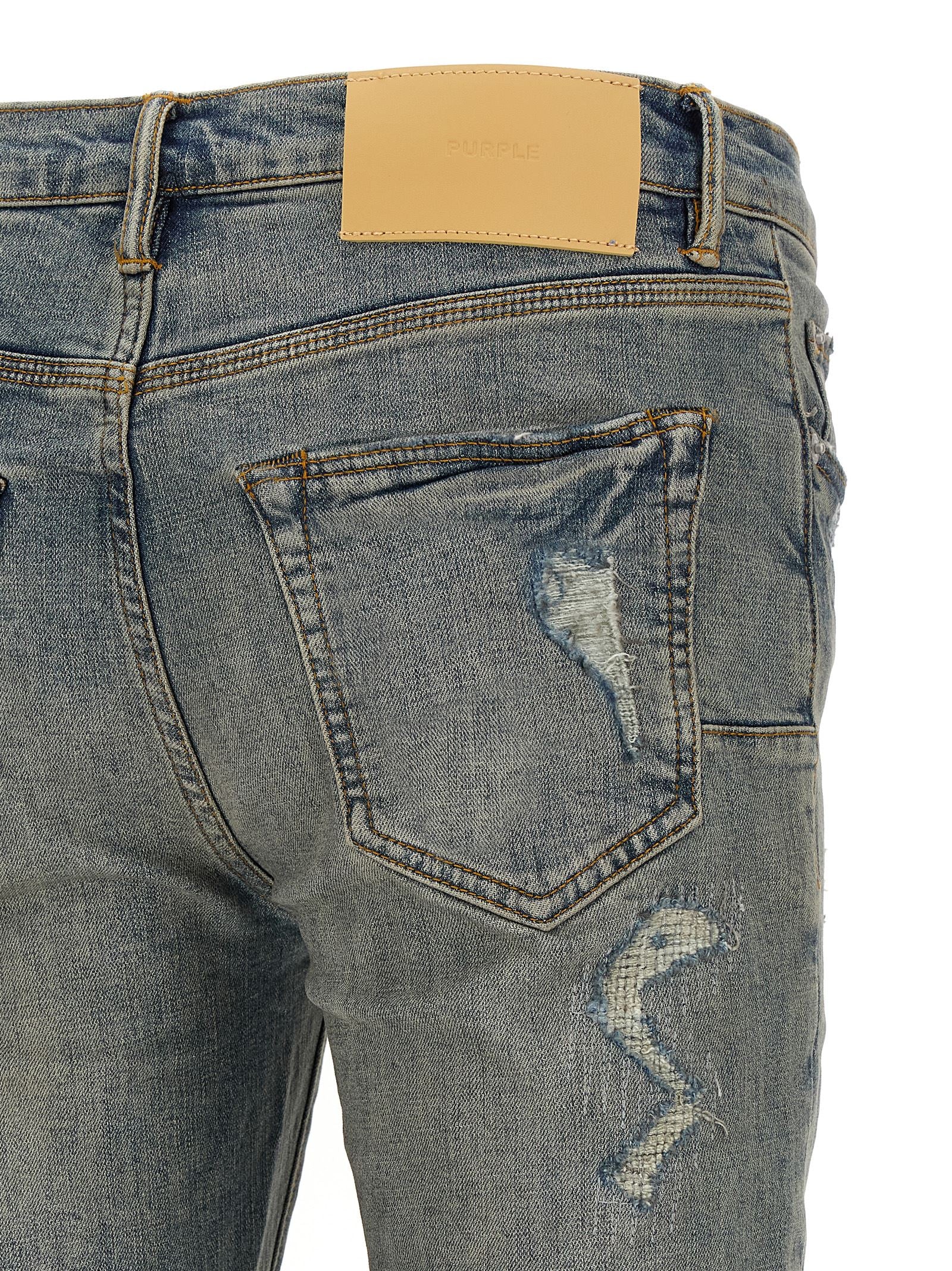 Purple P001 Light Blue Vintage Jeans – 98% cotton 2% lycra - view 4