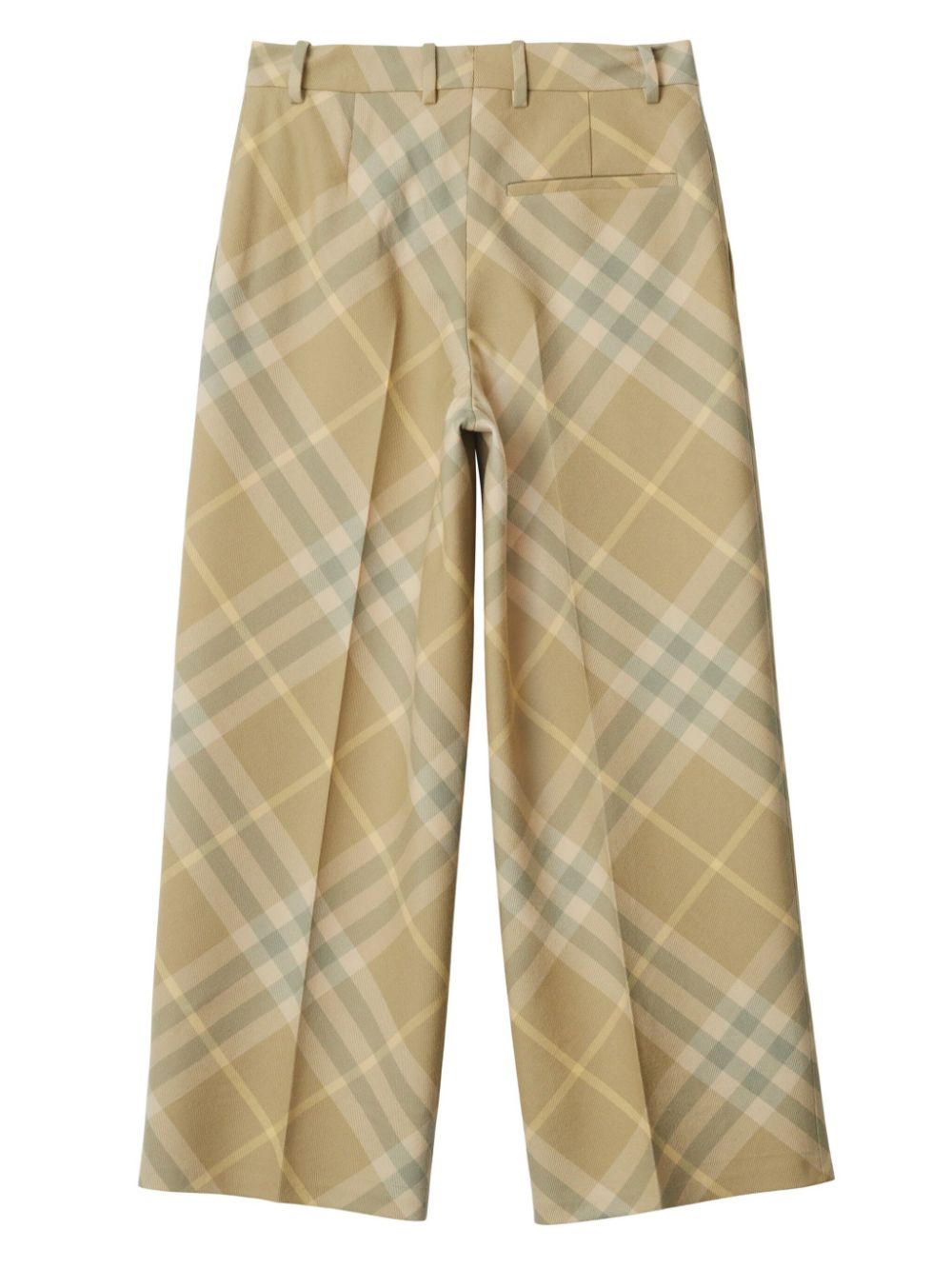 Burberry check-print tailored wool trousers - view 2