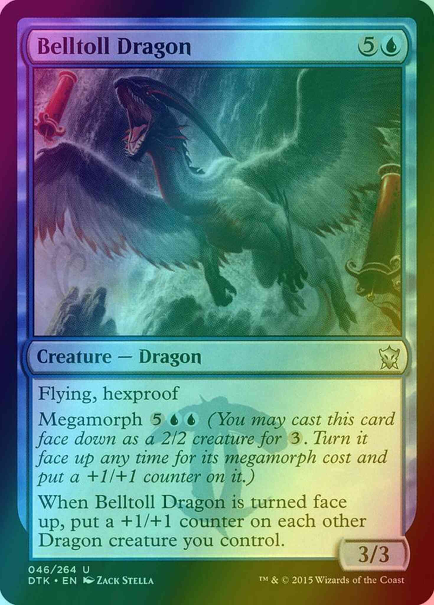 Belltoll dragon 46 – Magic Belltoll Dragon [46] [Dragons Of Tarkir] [Foil]