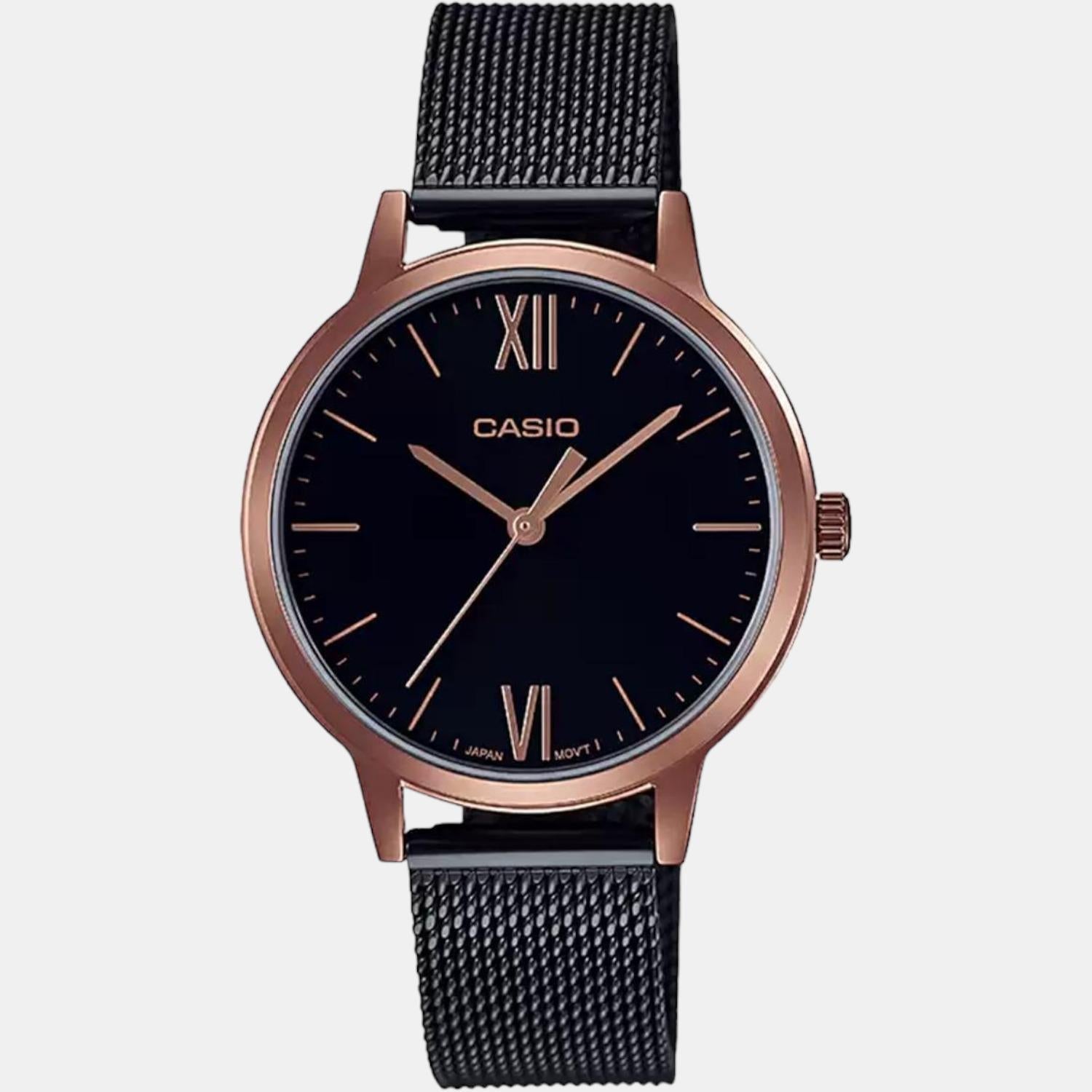 Casio Enticer Women Quartz Black Dial Analog Stainless Steel Watch A1791 - view 2