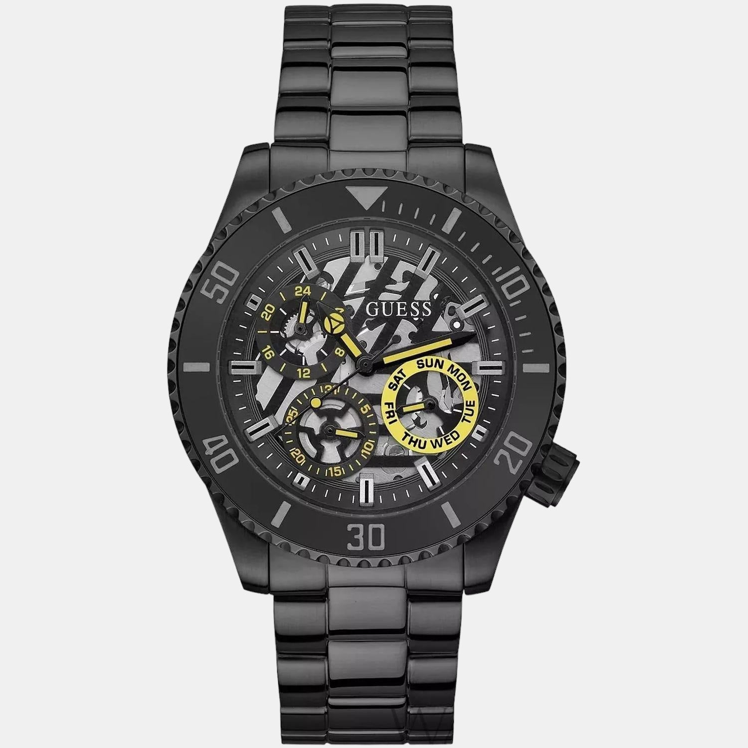 Guess Axle Men Quartz Black Dial Analog Stainless Steel Watch GW0488G3 - view 2