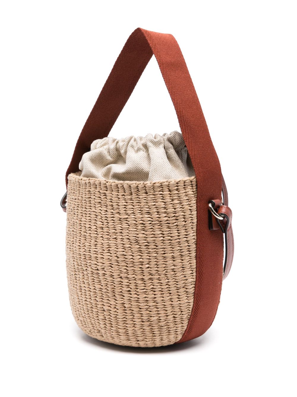 Chloé Chloe Raffia and Leather Bucket Bag - view 2