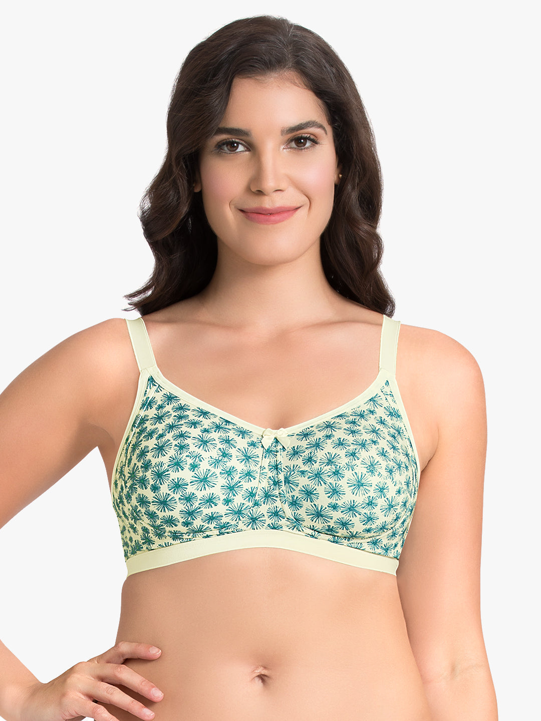 Ultimo Essential Cotton Non-Padded Non-Wired Bra (Pack of 2) - Whtsmke-Whtsmke Pr - view 6