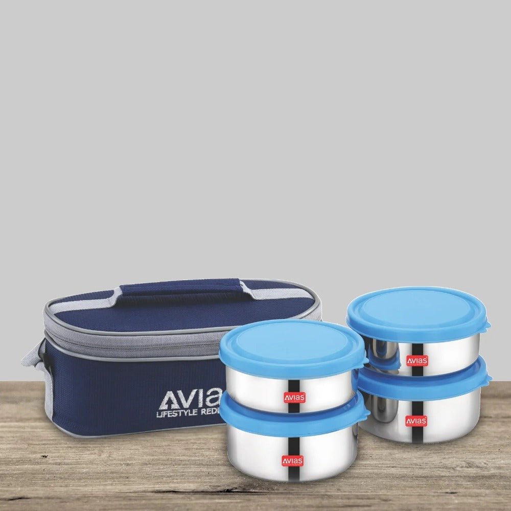 AVIAS Freshia Stainless Steel Tiffin Box with jacket (Horizontal) | Food Grade | Light Weight - view 2
