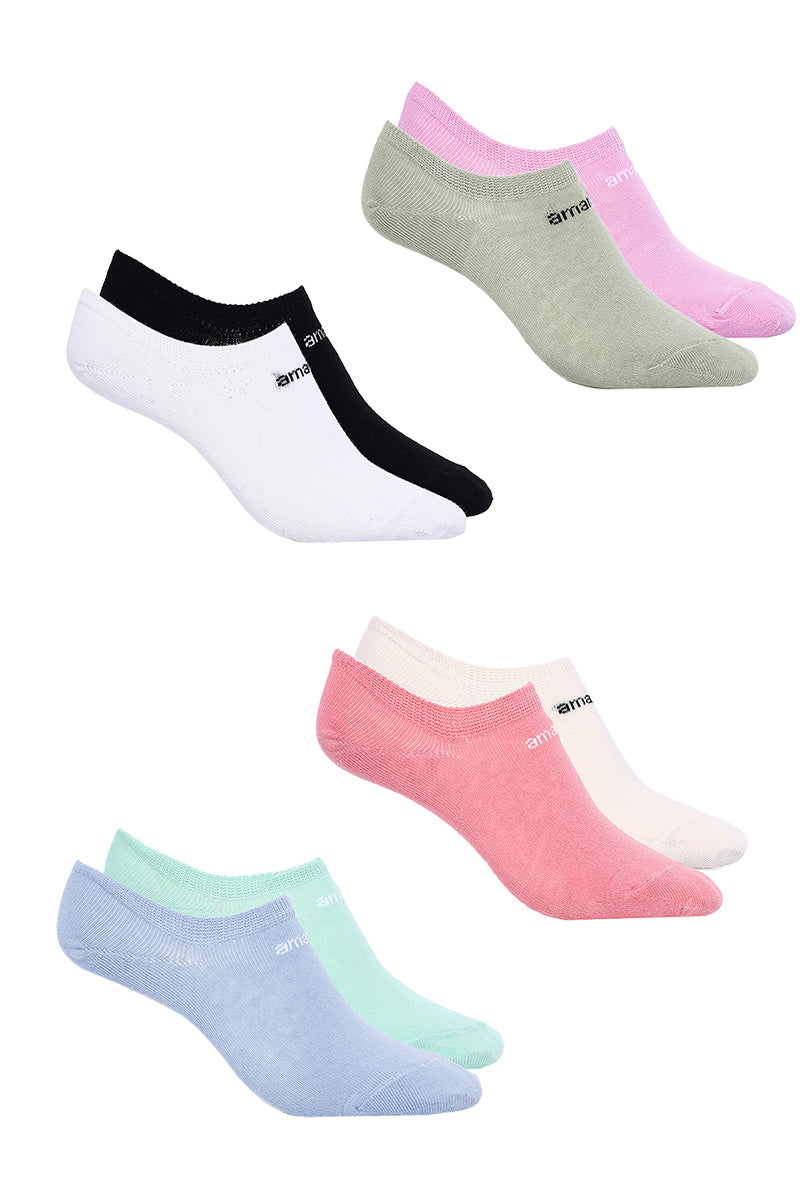 Amante Low Cut Socks (Pack of 8) - Multicolor