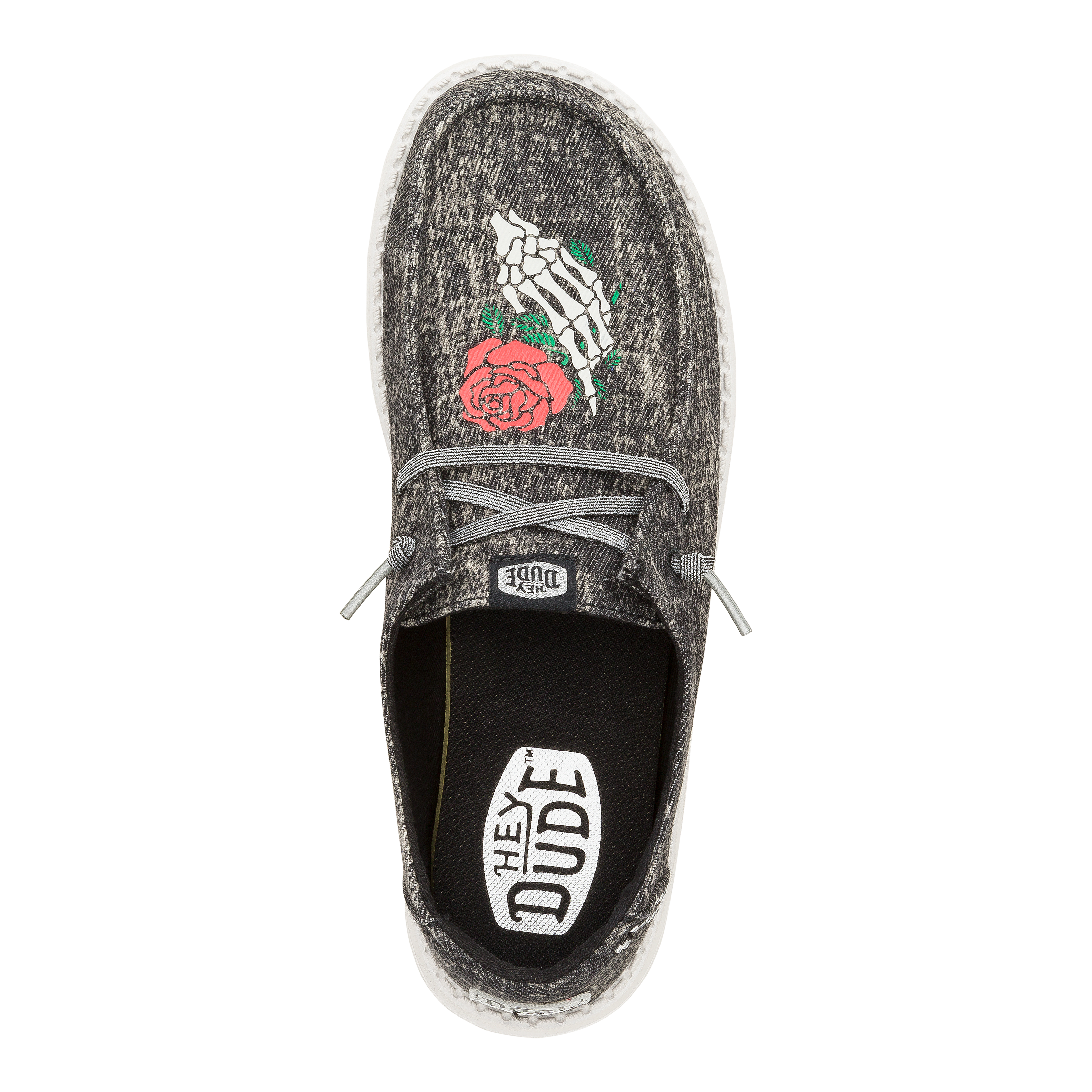 HEYDUDE shoes Wendy Til Death Do Us Party - Black/Red - view 6