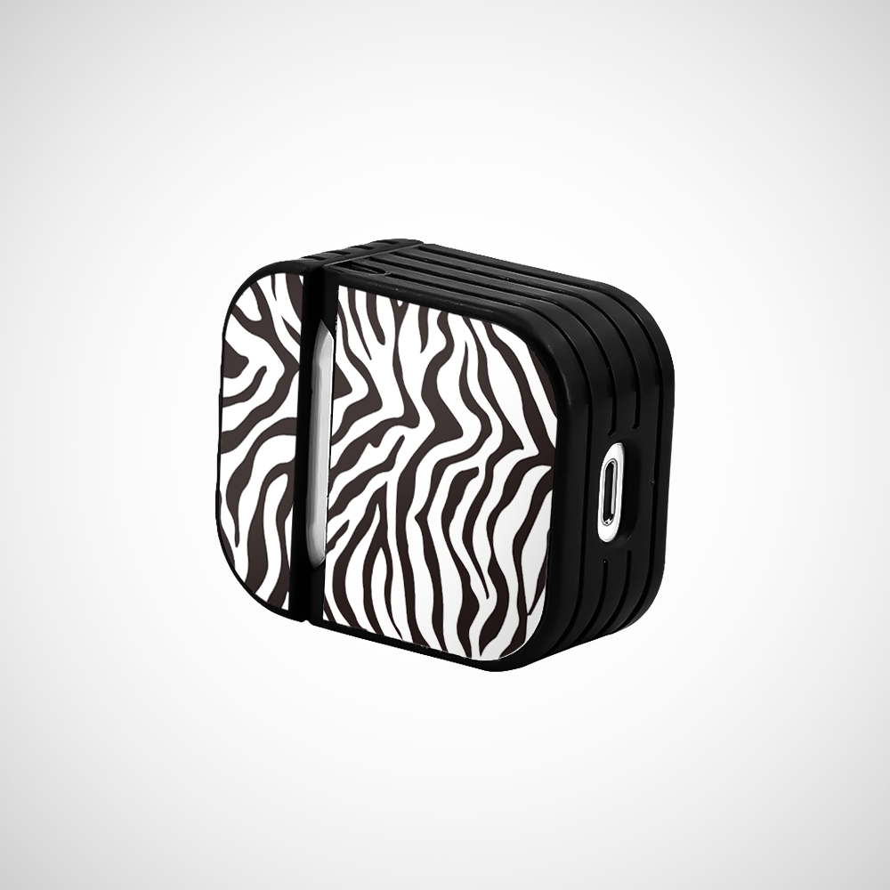 Cover It Up Zebra Print Glass Airpods 2nd Gen Case Covers - view 3
